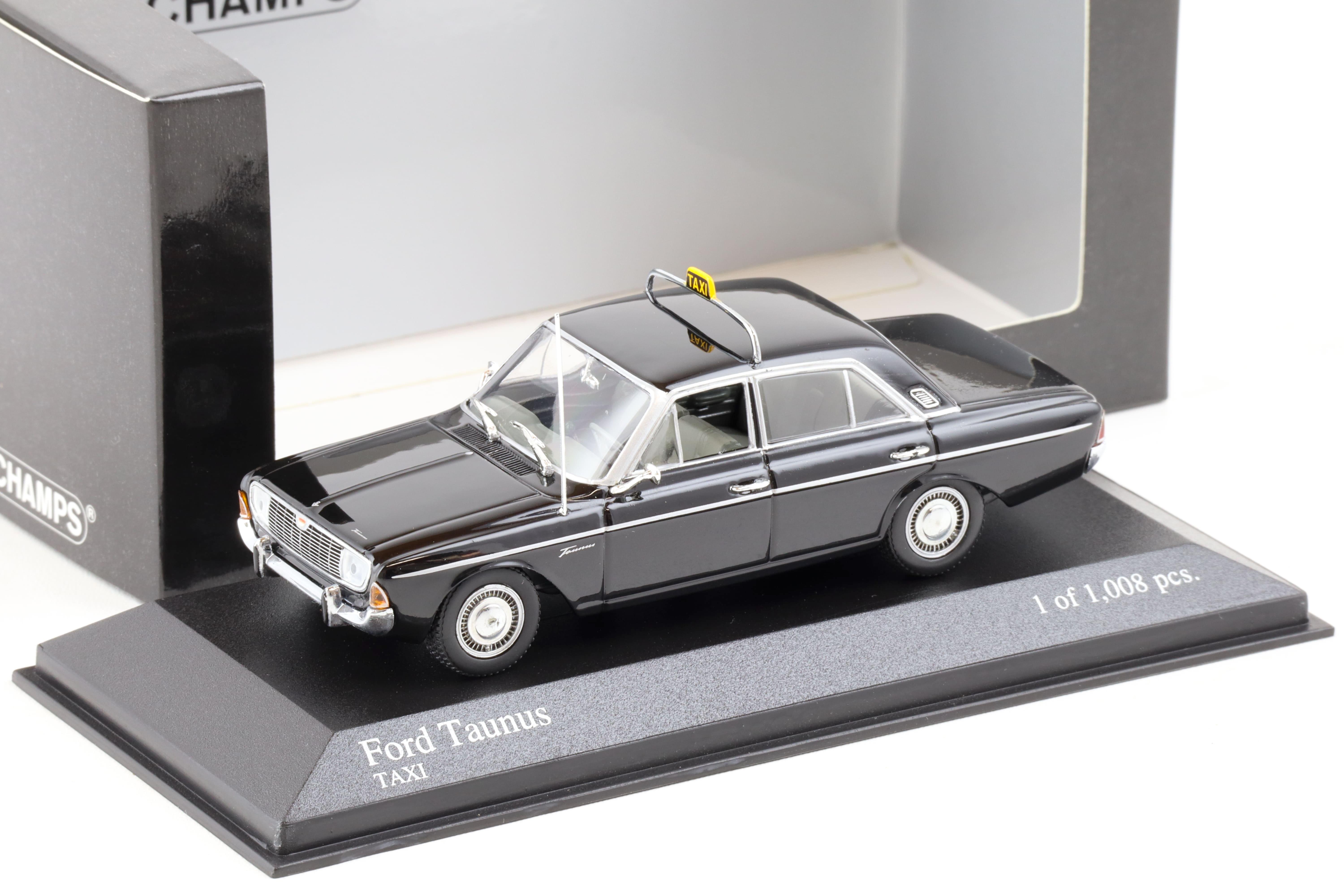 1:43 Minichamps Ford Taunus Sedan TAXI 1964 black 