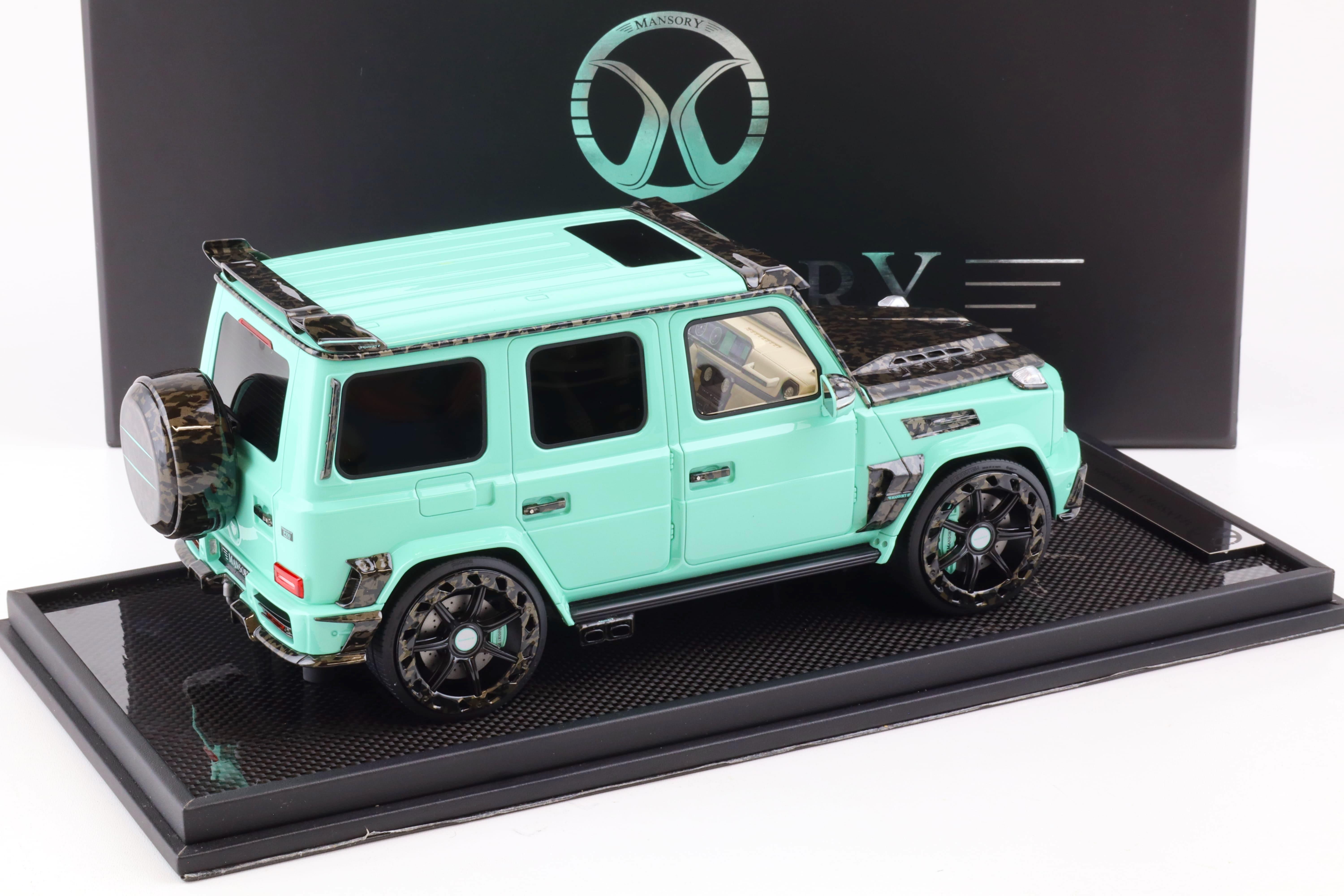 1:18 Motorhelix Mercedes G-Class G63 AMG Mansory blue - Limited 49 pcs.