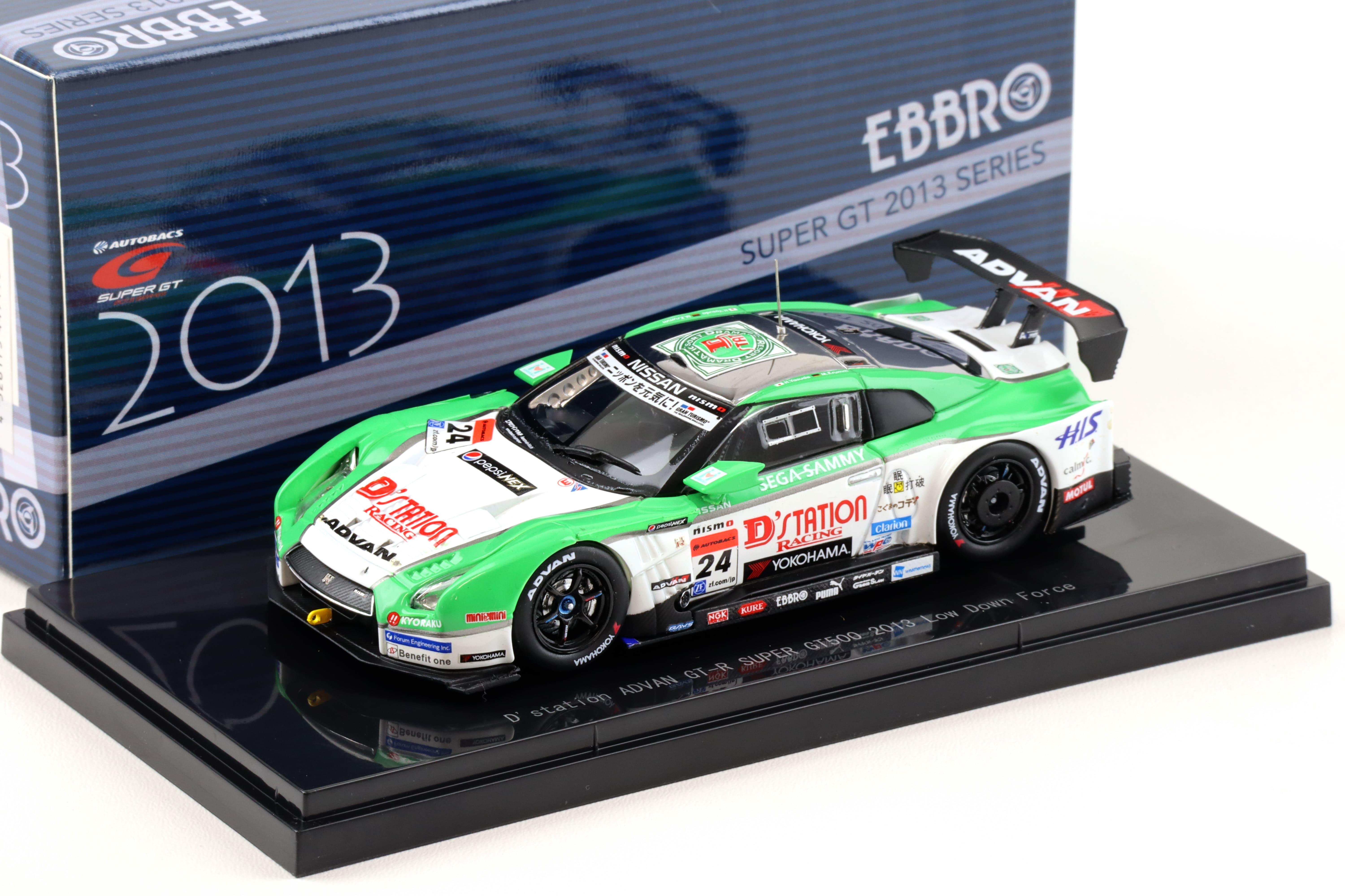 1:43 Ebbro Nissan GT-R Super GT500 D'station ADVAN GT-R LDF 2013 #24 Yasuda/ Krumm