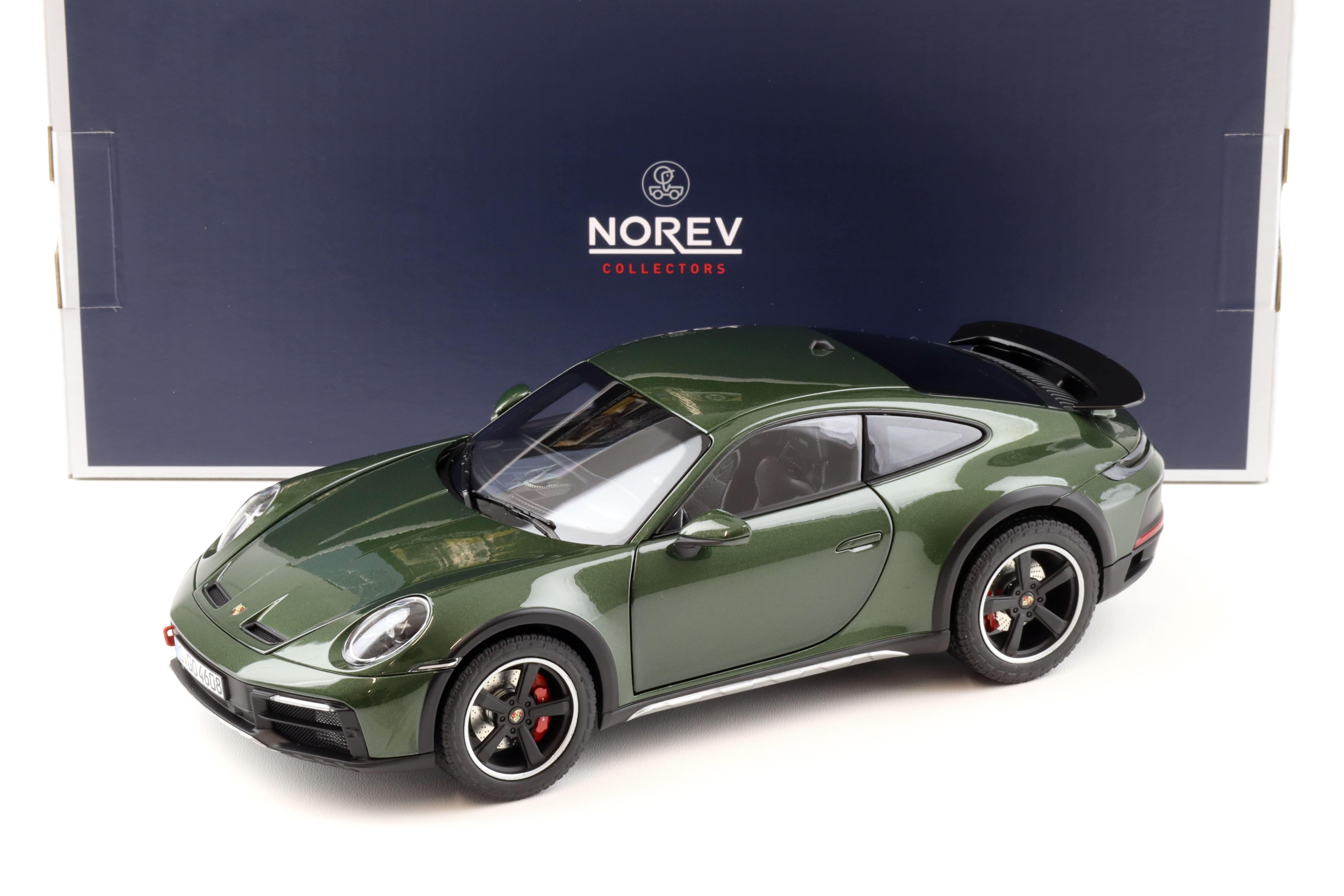 1:18 Norev Porsche 911 (992) Dakar Coupe 2023 Oakgreen metallic