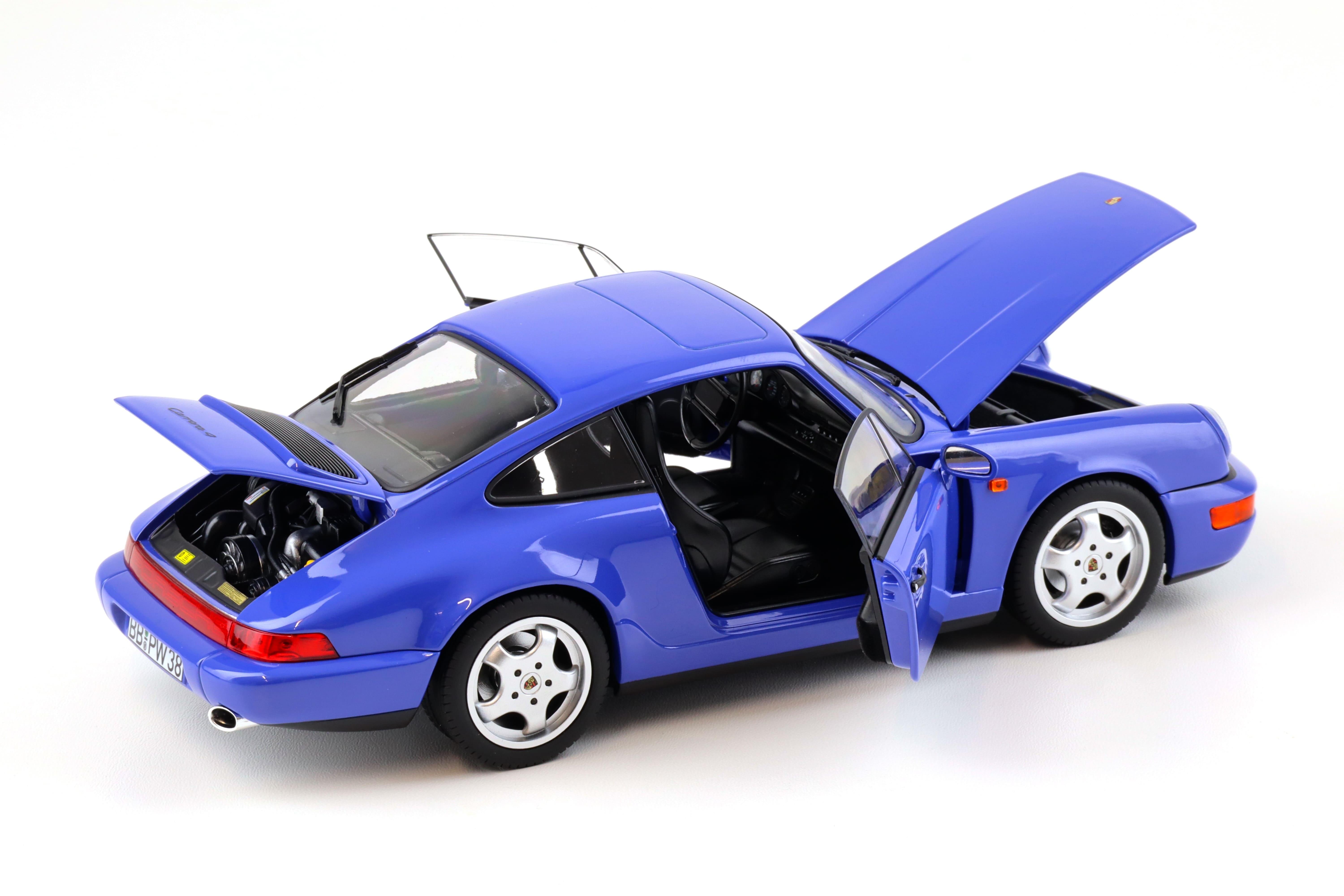 1:18 Norev Porsche 911 (964) Carrera 4 Coupe 1990 Maritim blue - Limited 504 pcs.