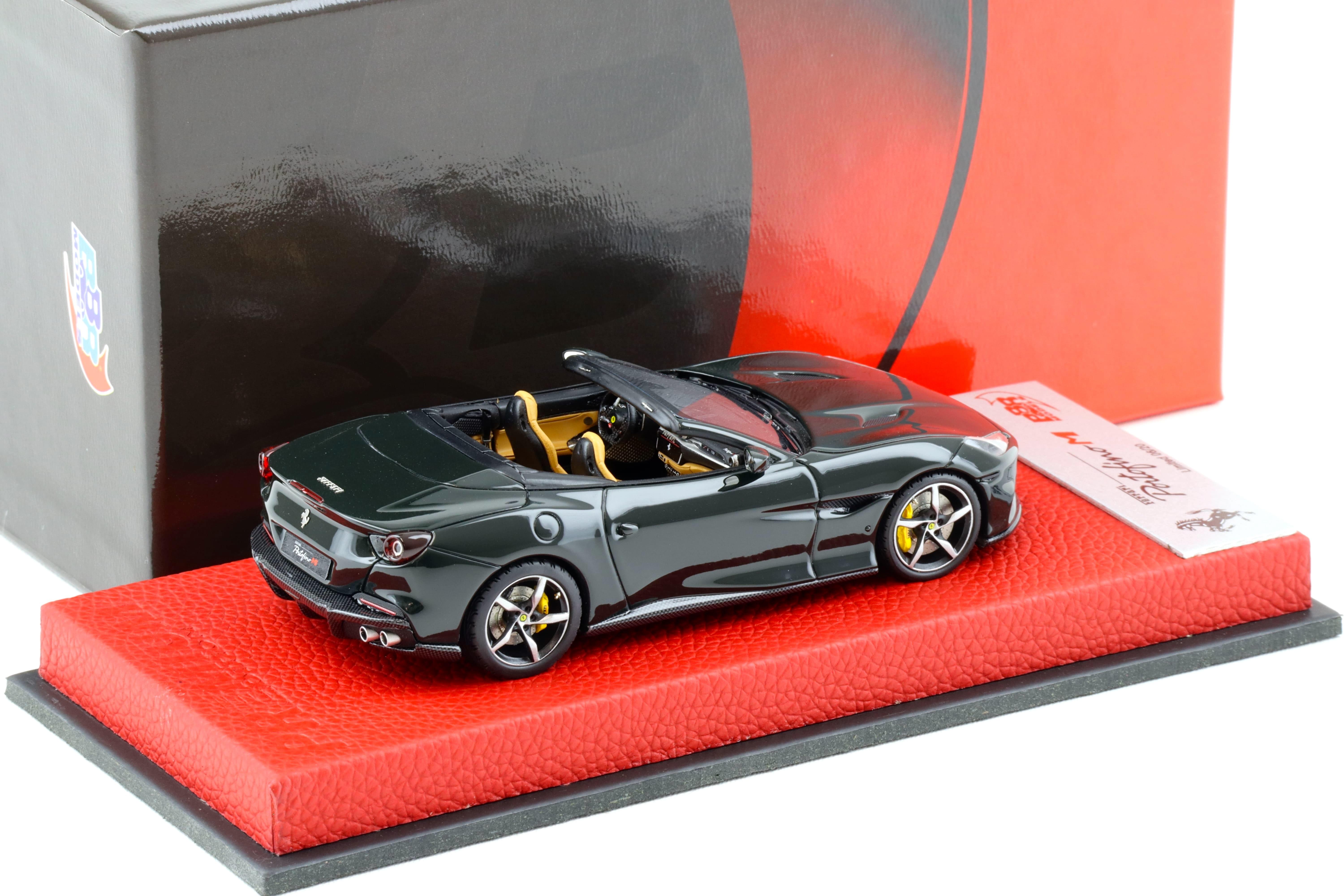 1:43 BBR Premium Ferrari Portofino M Spider Verde British Special Base - Limited 20 pcs.