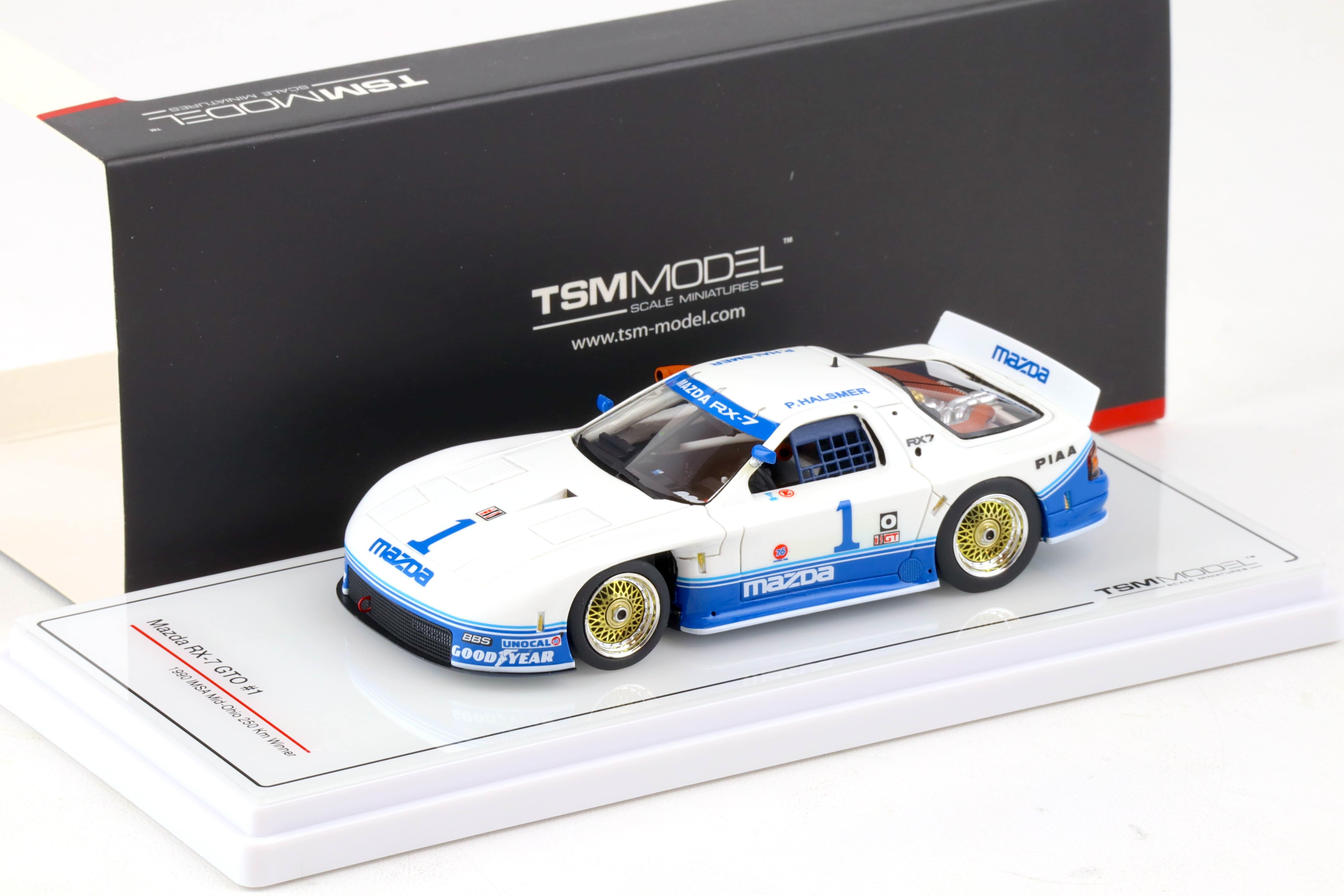 1:43 TSM Model Mazda RX-7 GTO #1 IMSA Mid-Ohio 250km Winner 1990 TSM430458