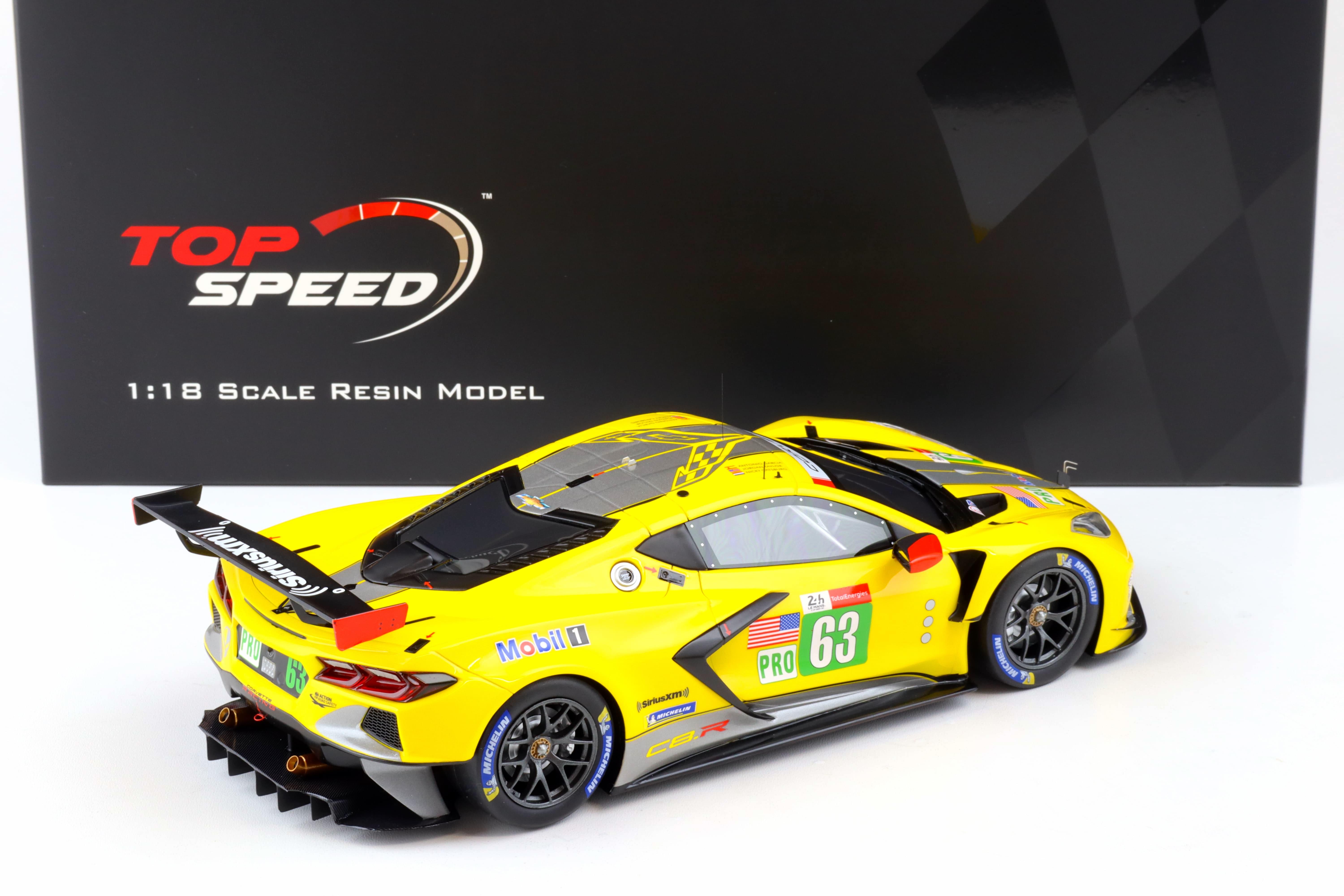 1:18 Top Speed Chevrolet Corvette C8.R #63 Le Mans 24h GTE PRO 2nd Place 2021 TS0380