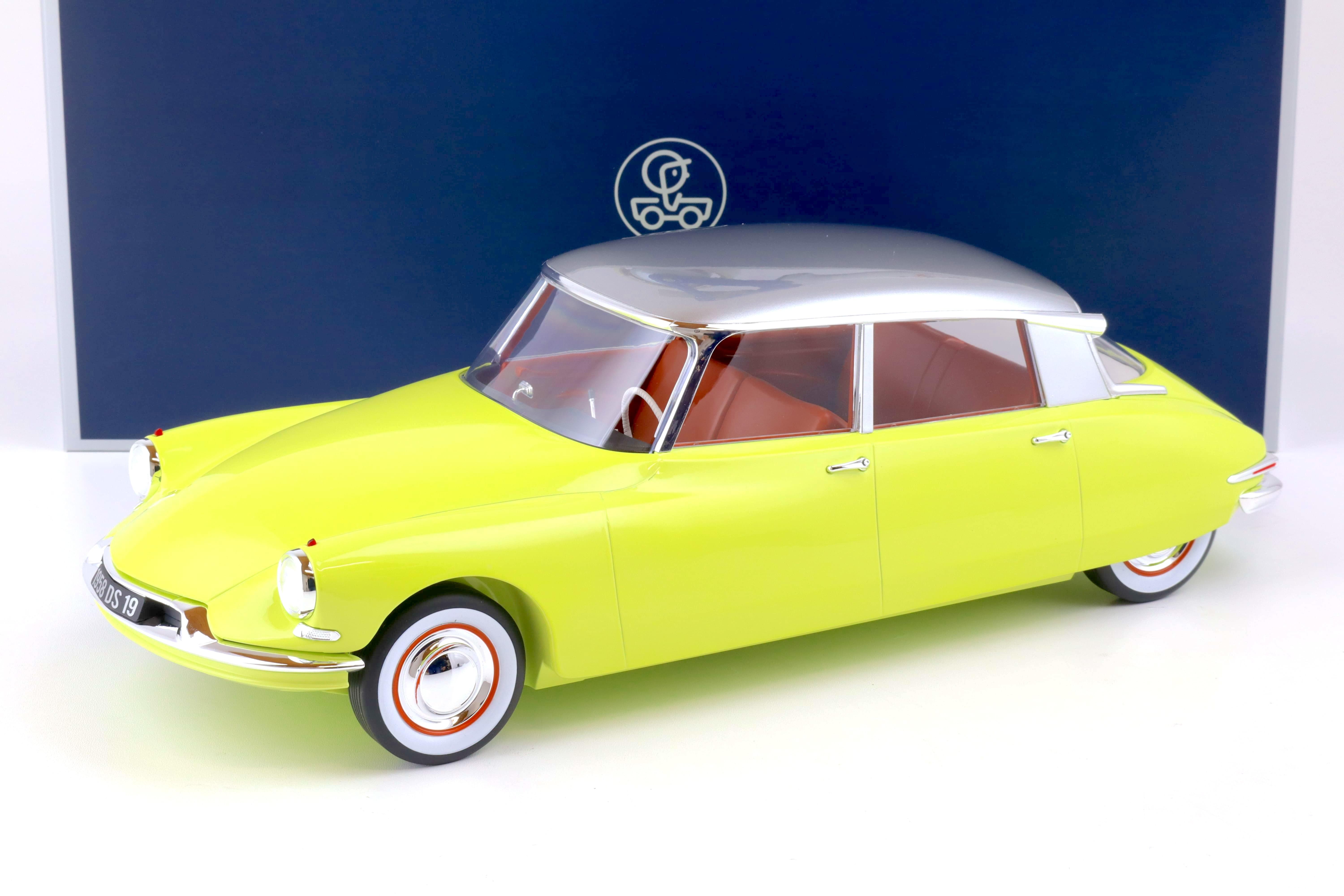 1:12 Norev Citroen DS 19 - 1958 Jaune Jonquille & Gris Triennale metallise 121561