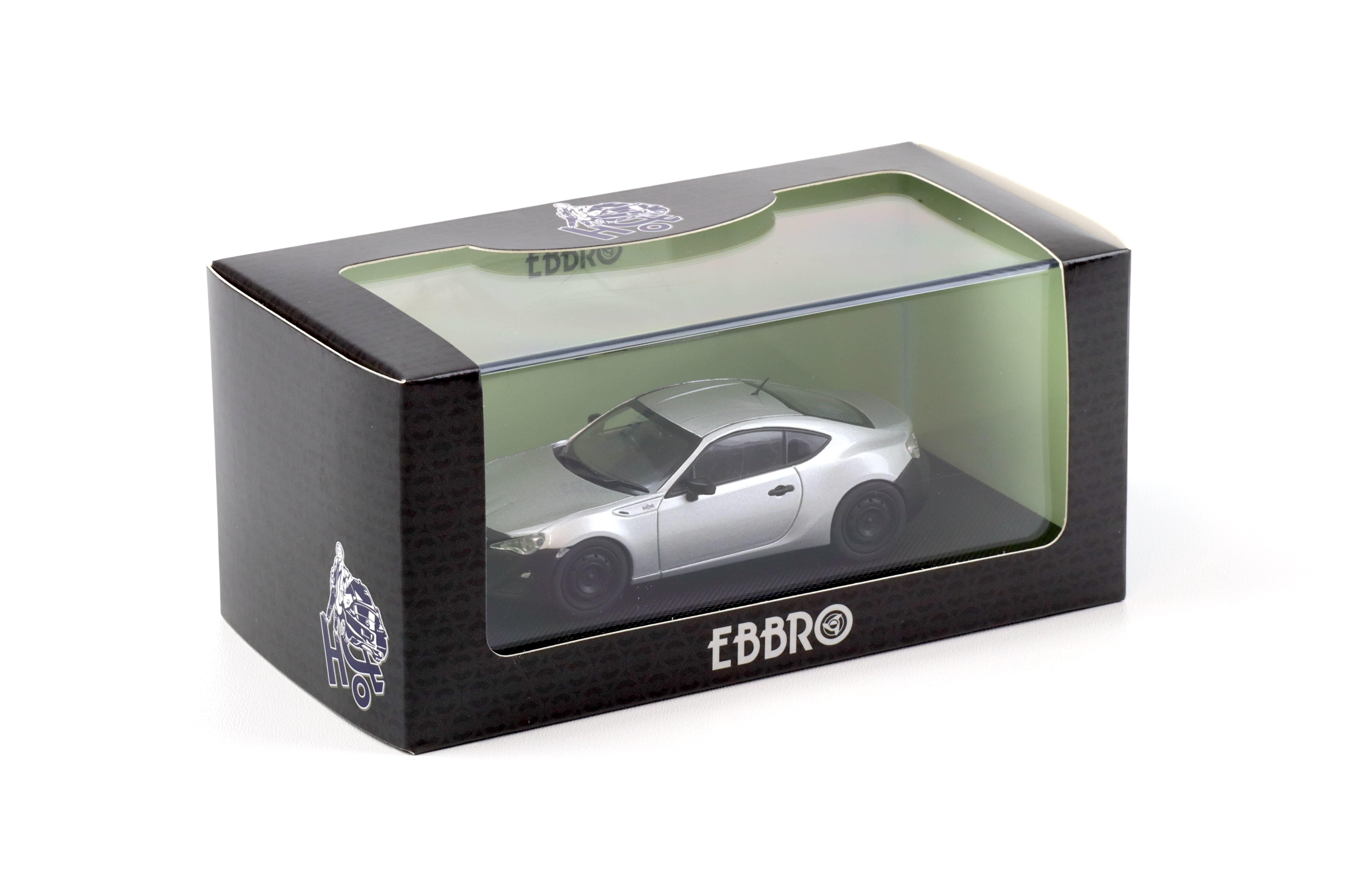 1:43 Ebbro Toyota 86 RC Coupe Sterling silver metallic/ black