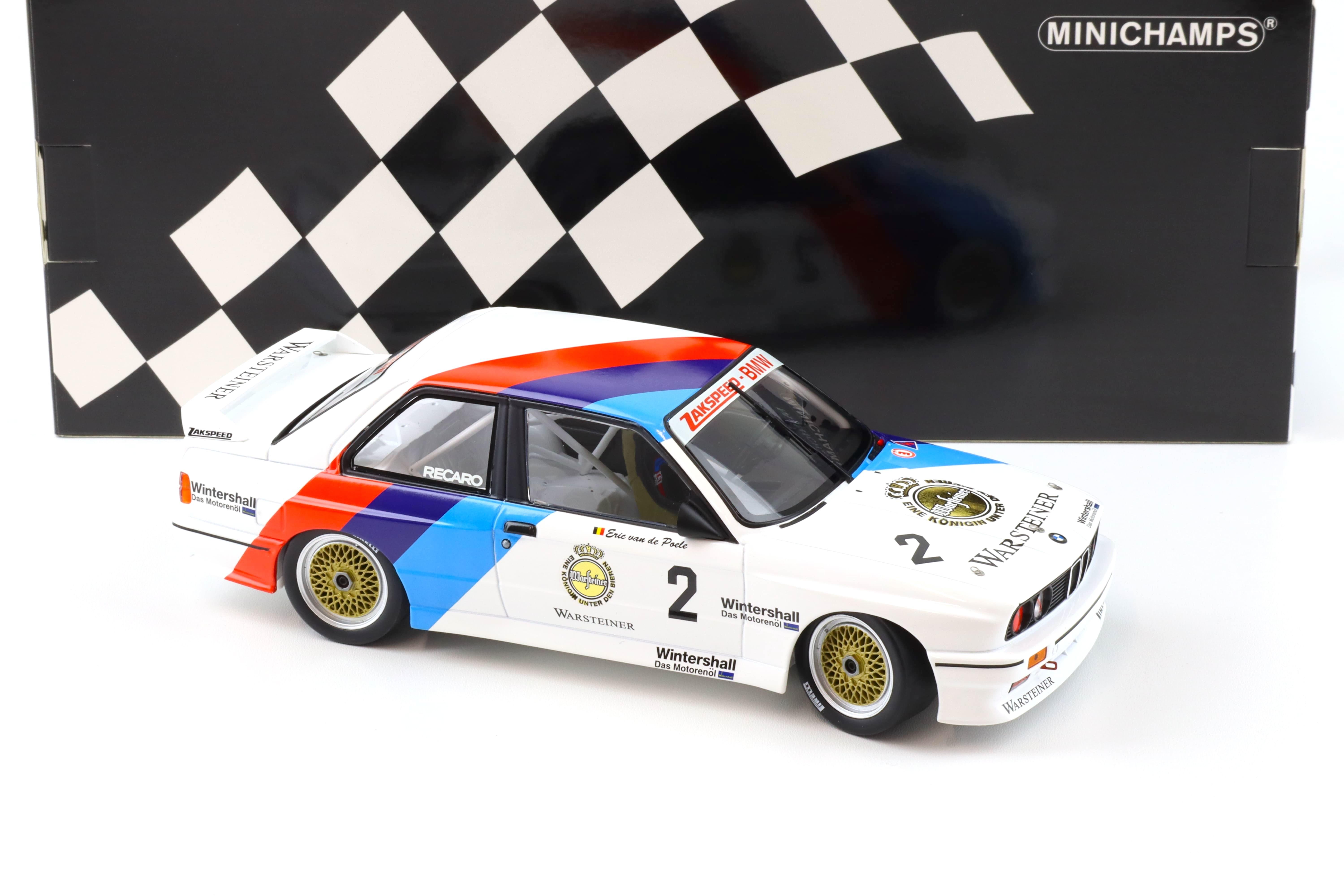 1:18 Minichamps BMW M3 E30 DTM Zackspeed E.v.d. Poele Champion DTM 1987