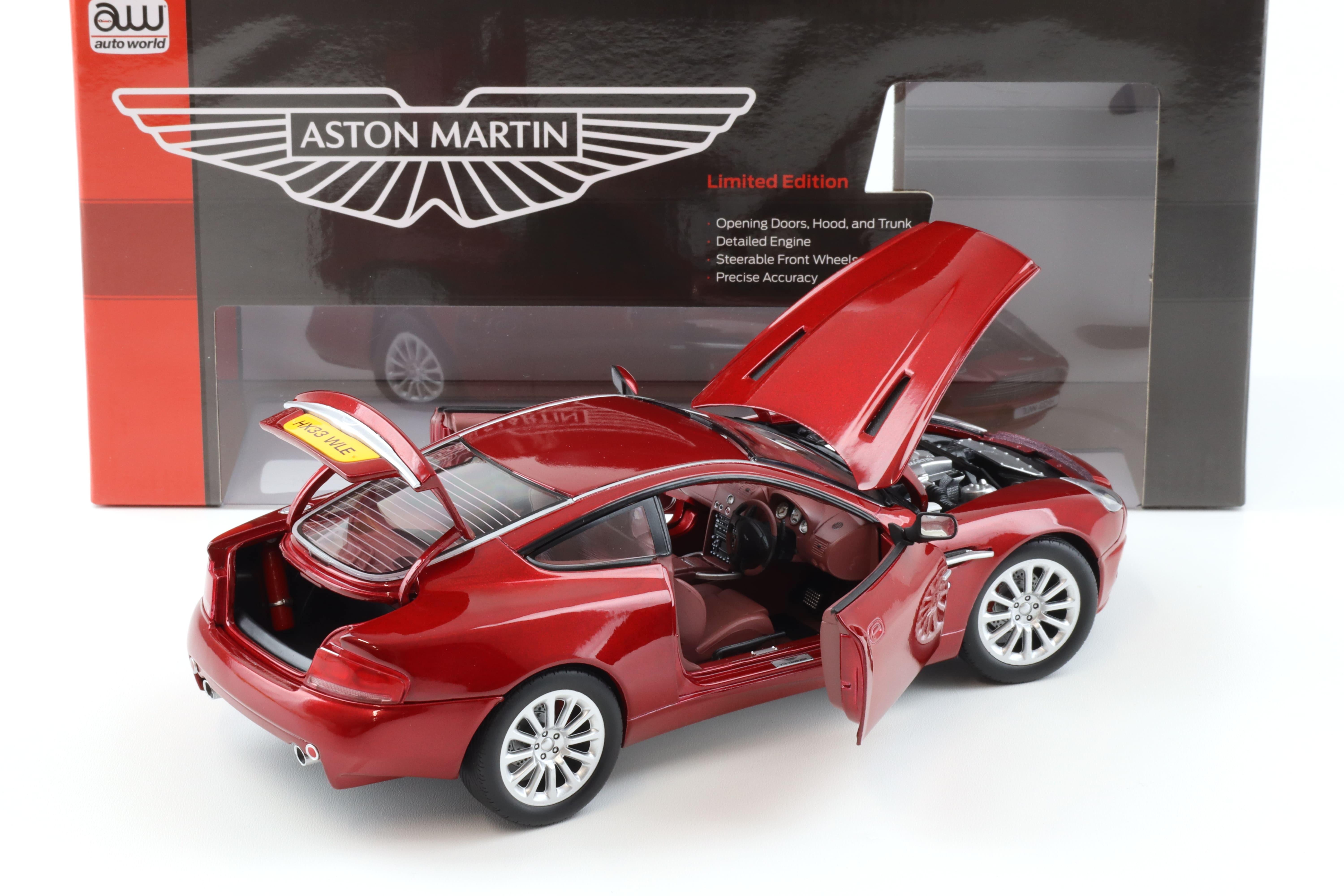 1:18 Auto World 2005 Aston Martin V12 Vanquish Coupe toro red mica metallic