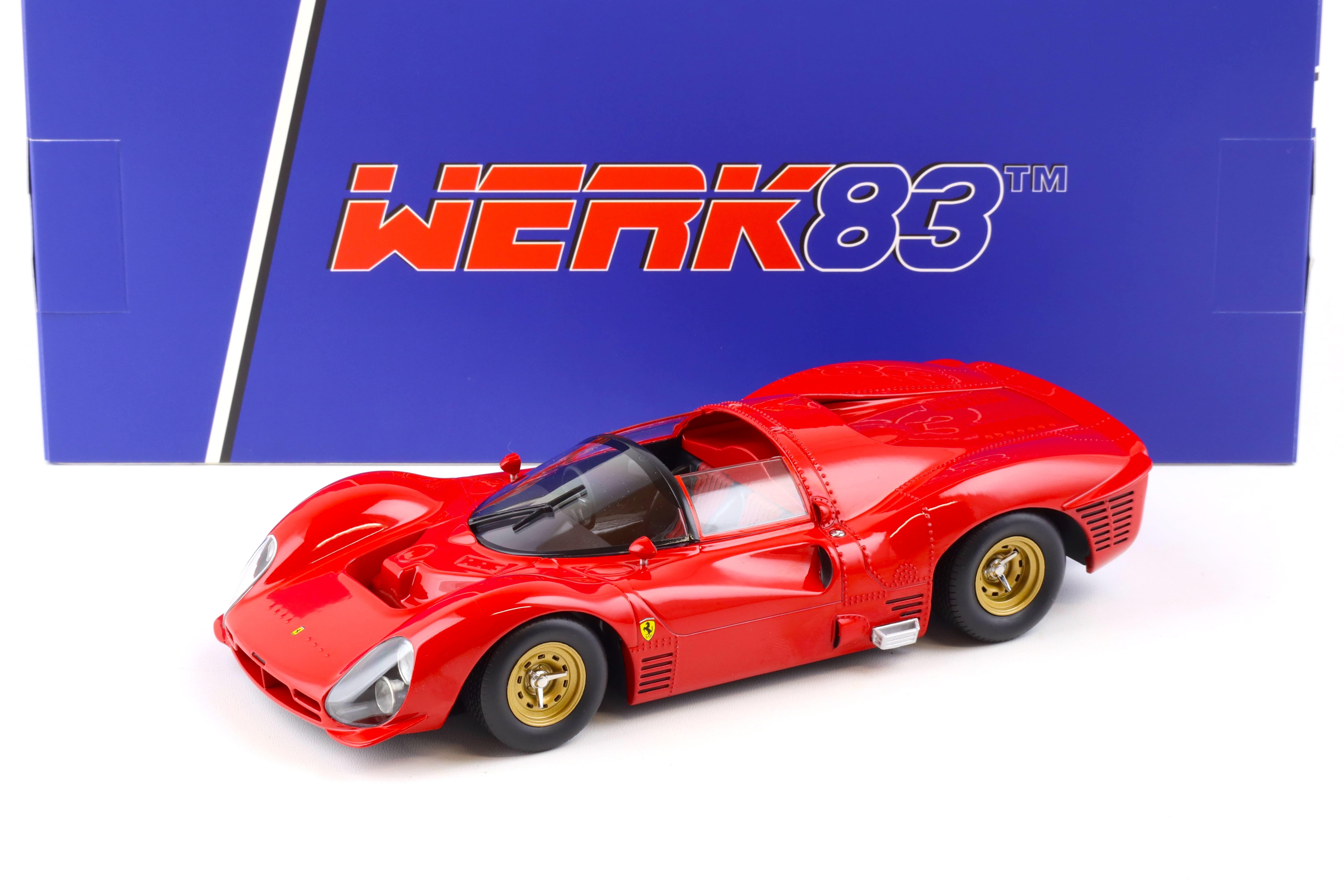 1:18 WERK83 Ferrari 330 P3 Spyder Plain Body Version red 1966