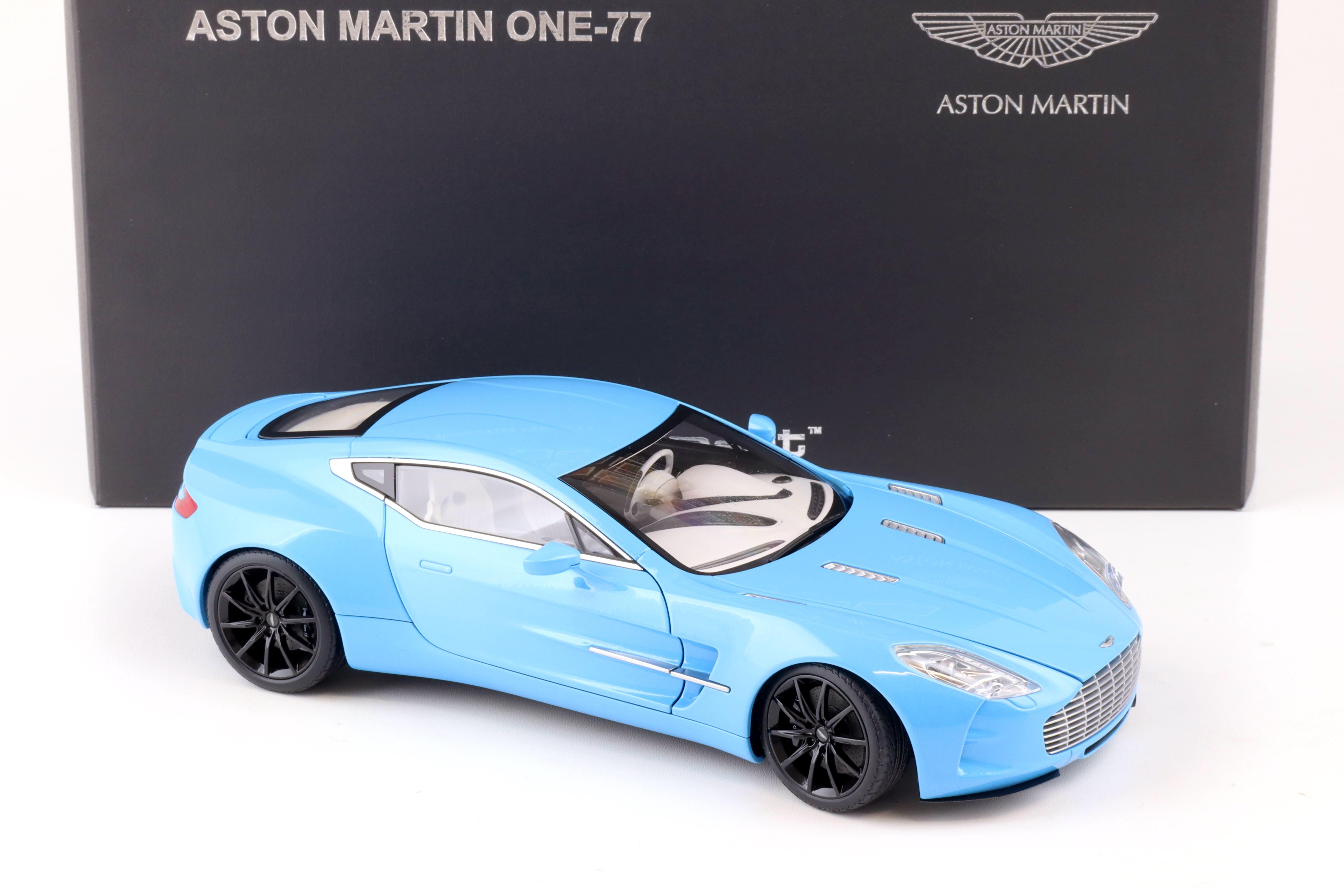 1:18 AUTOart Aston Martin One-77 blue/ black wheel Die-Cast 70240