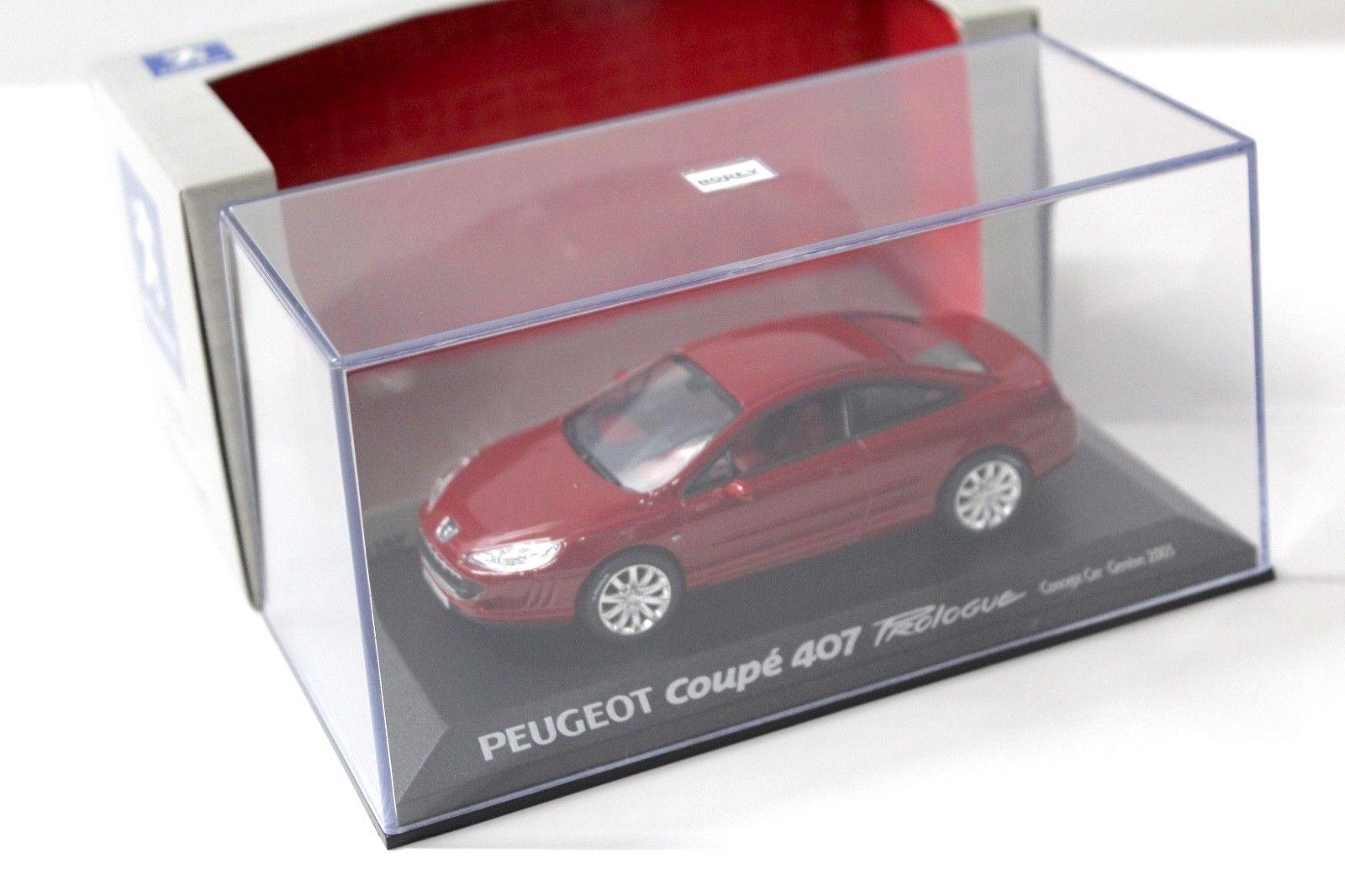 1:43 Norev Peugeot 407 Coupe Prologue Concept Geneve red