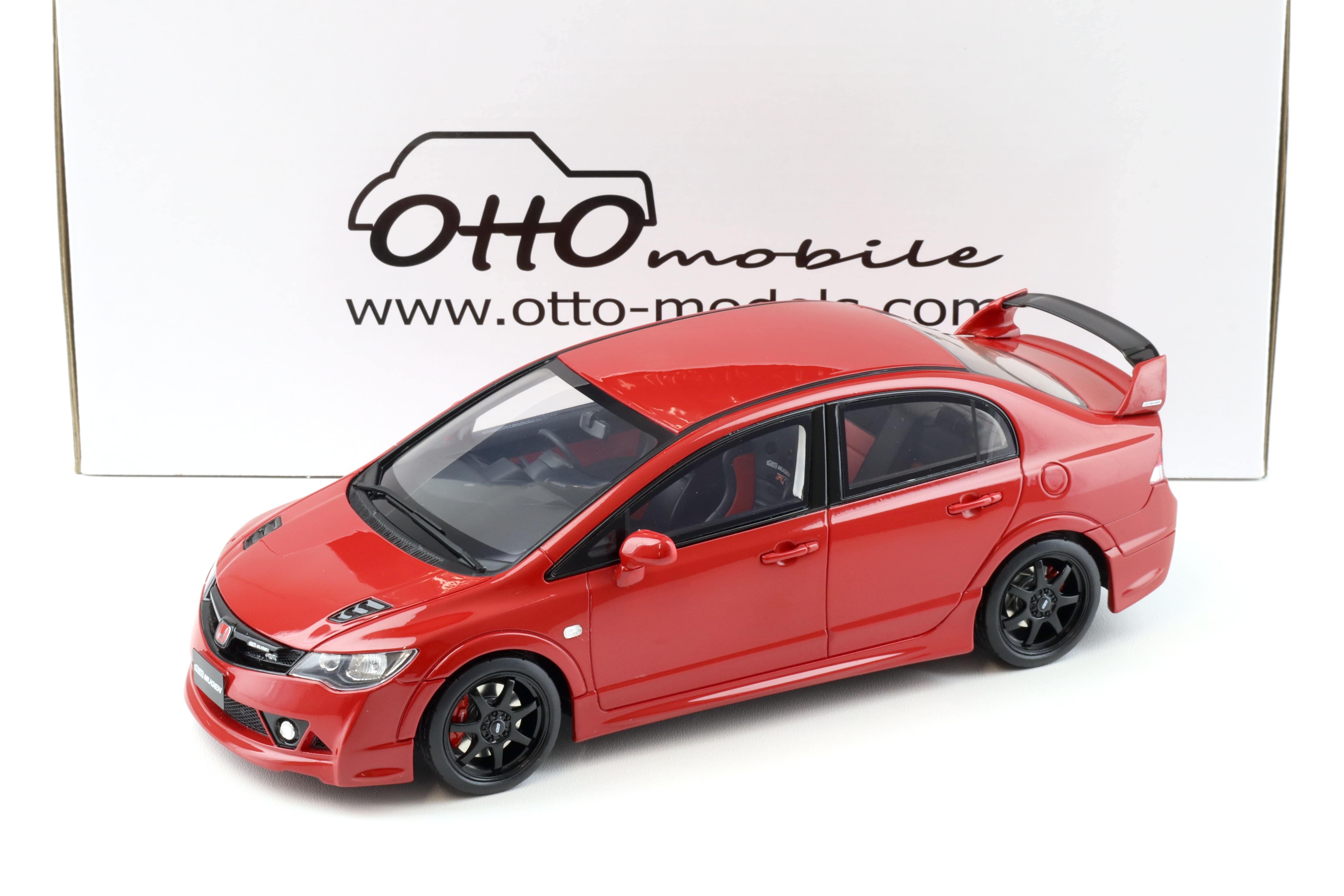 1:18 OTTO mobile OT1019 Honda Civic Mugen RR FD2 Milano red 2008