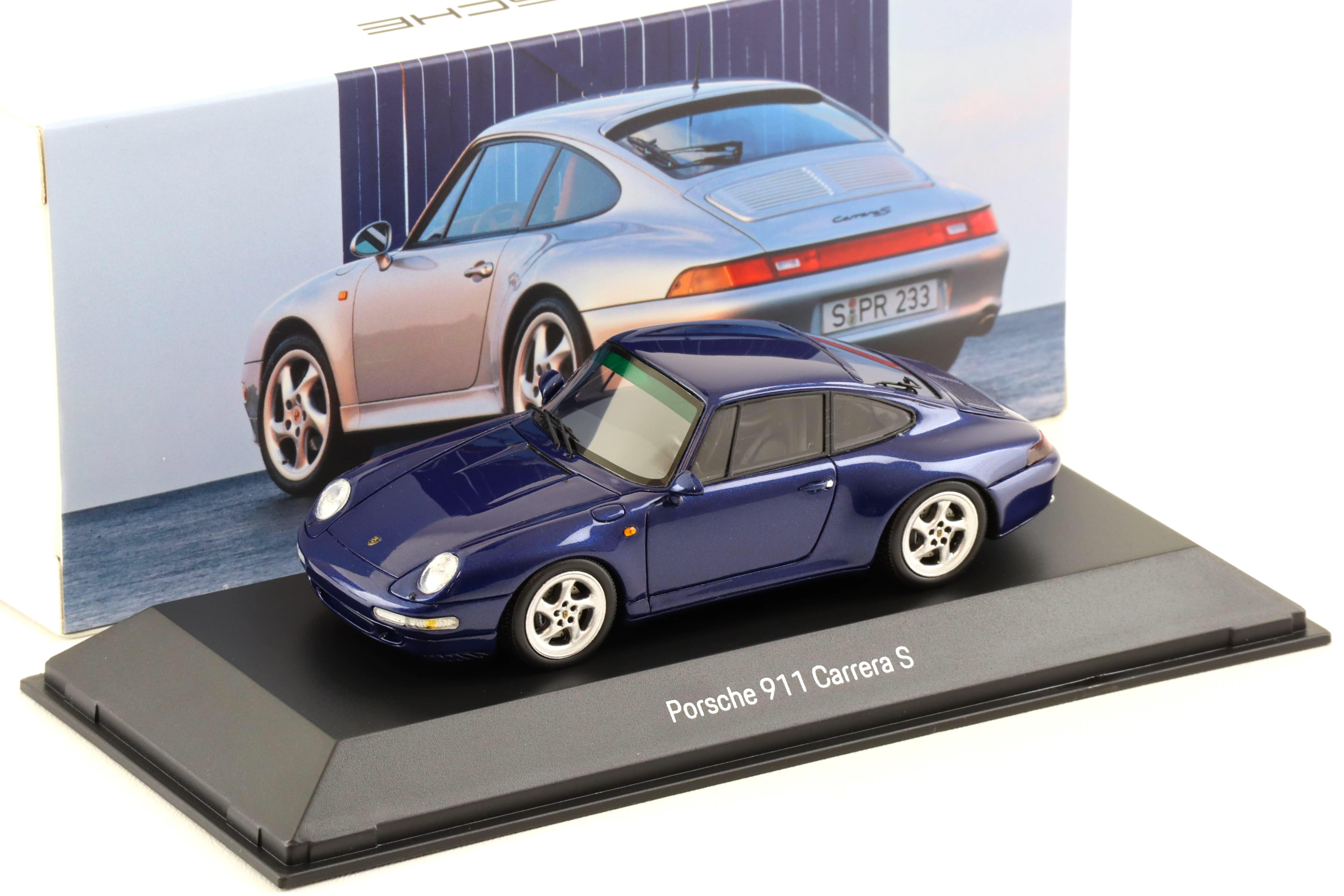 1:43 Spark Porsche 911 993 Carrera S Coupe Zenith blue metallic MAP Porsche Museum