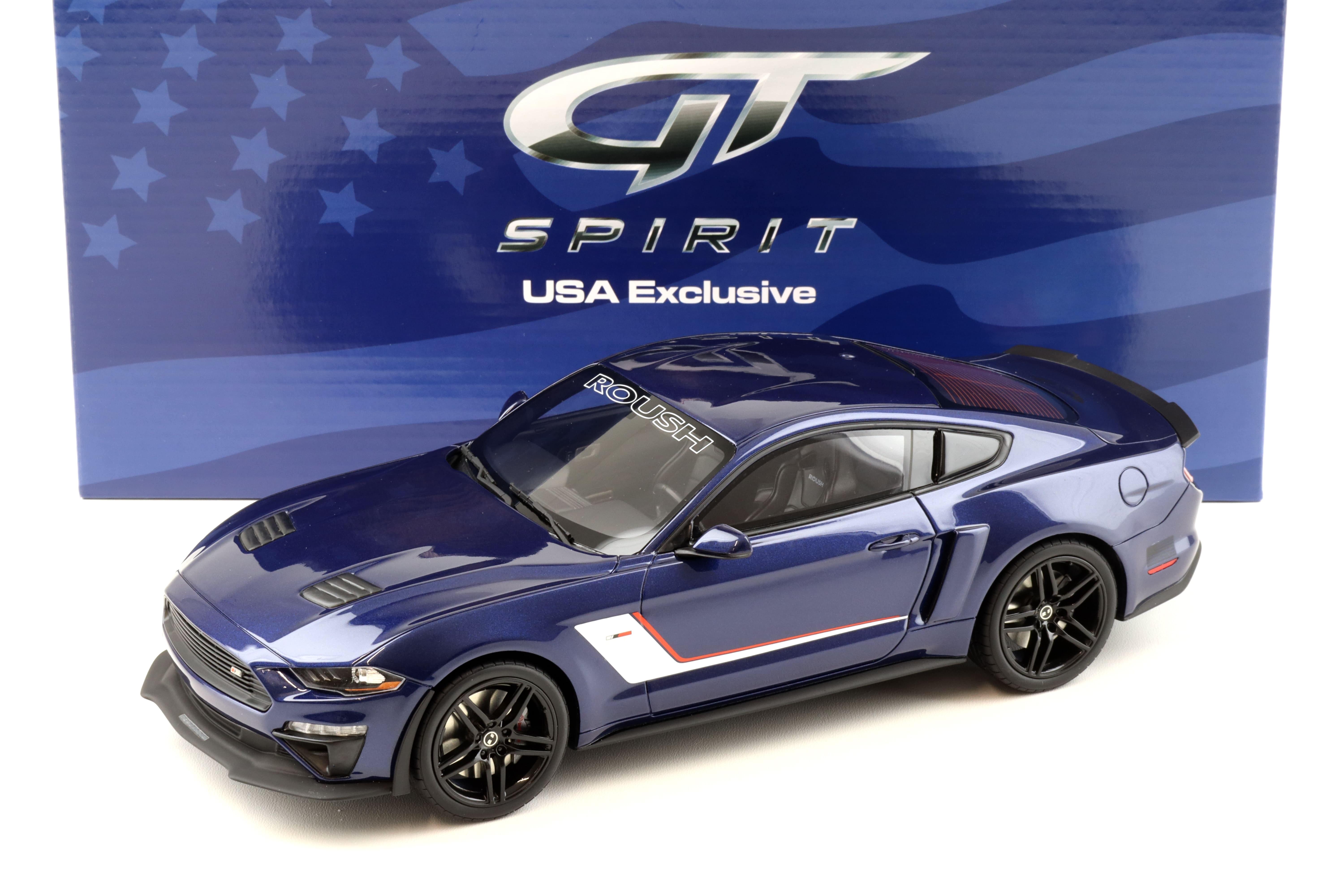 1:18 GT Spirit ACME US020 Roush Stage 3 Ford Mustang Coupe 2019 blue/ white