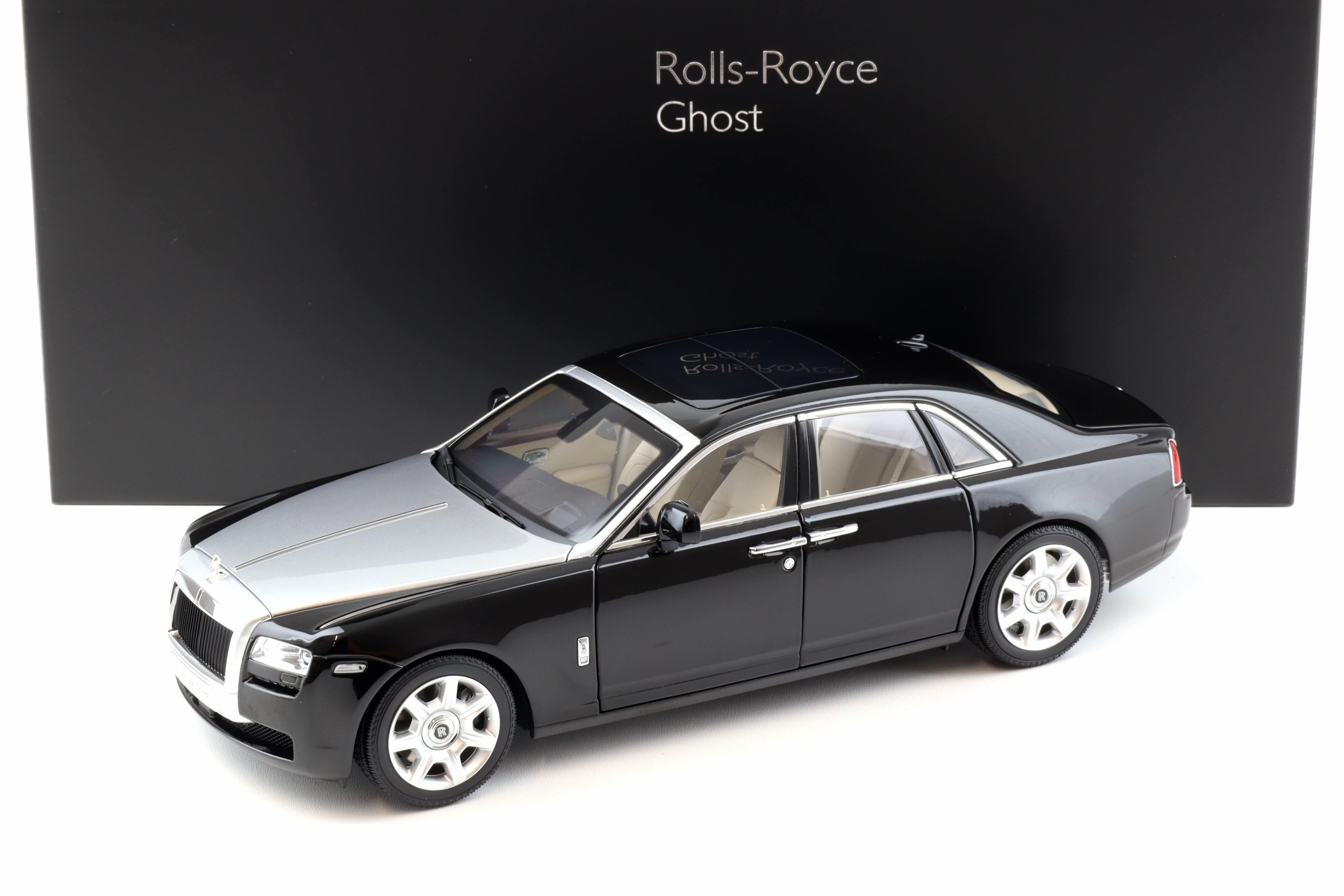 1:18 Kyosho Rolls Royce Ghost 2009 black/ silver KS08802BKS2