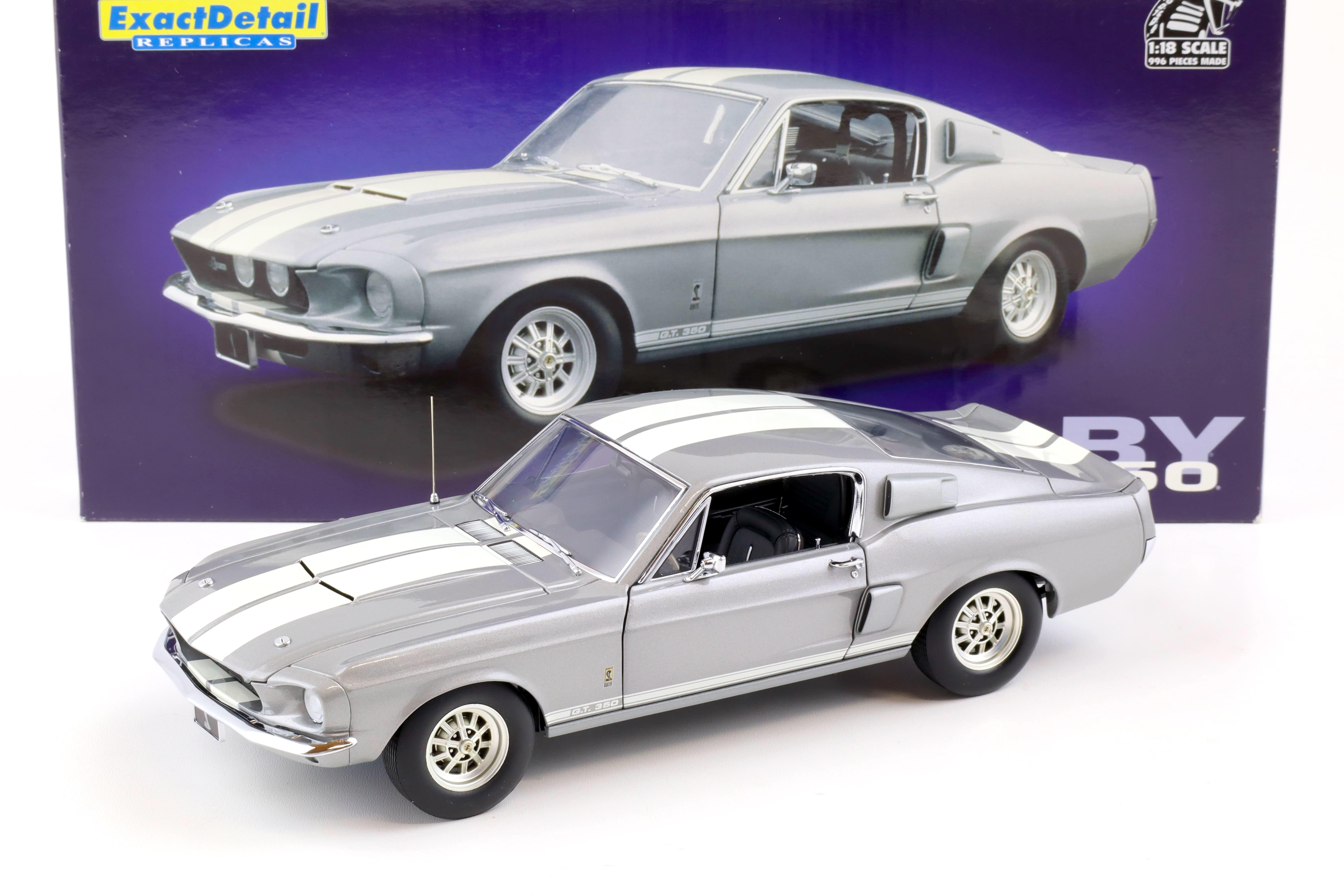 1:18 Exact Detail 1967 Shelby GT 350 Coupe 1967 grey metallic/ white stripes WCC710