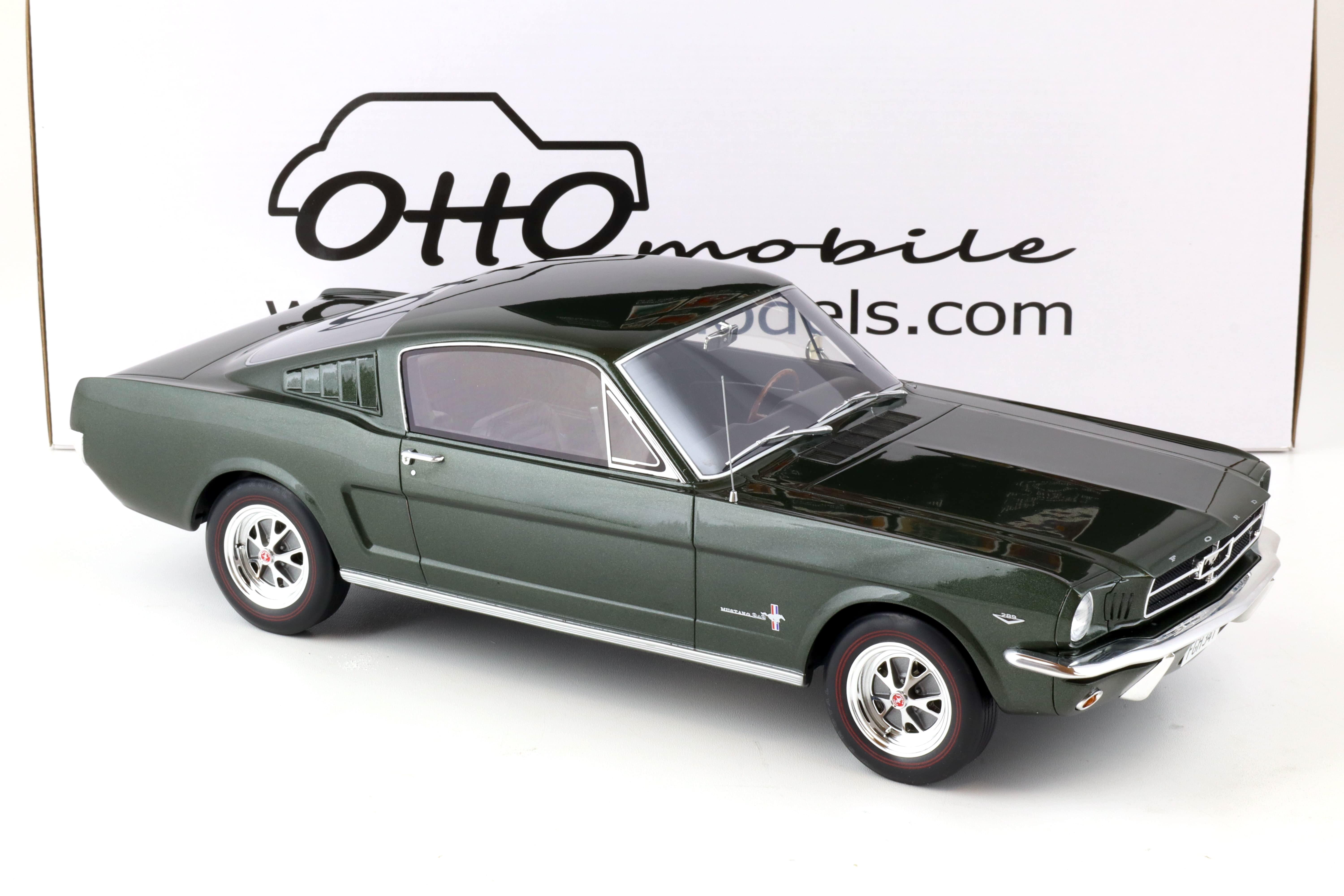 1:12 OTTO mobile G079 Ford Mustang Fastback Coupe 1965 green metallic