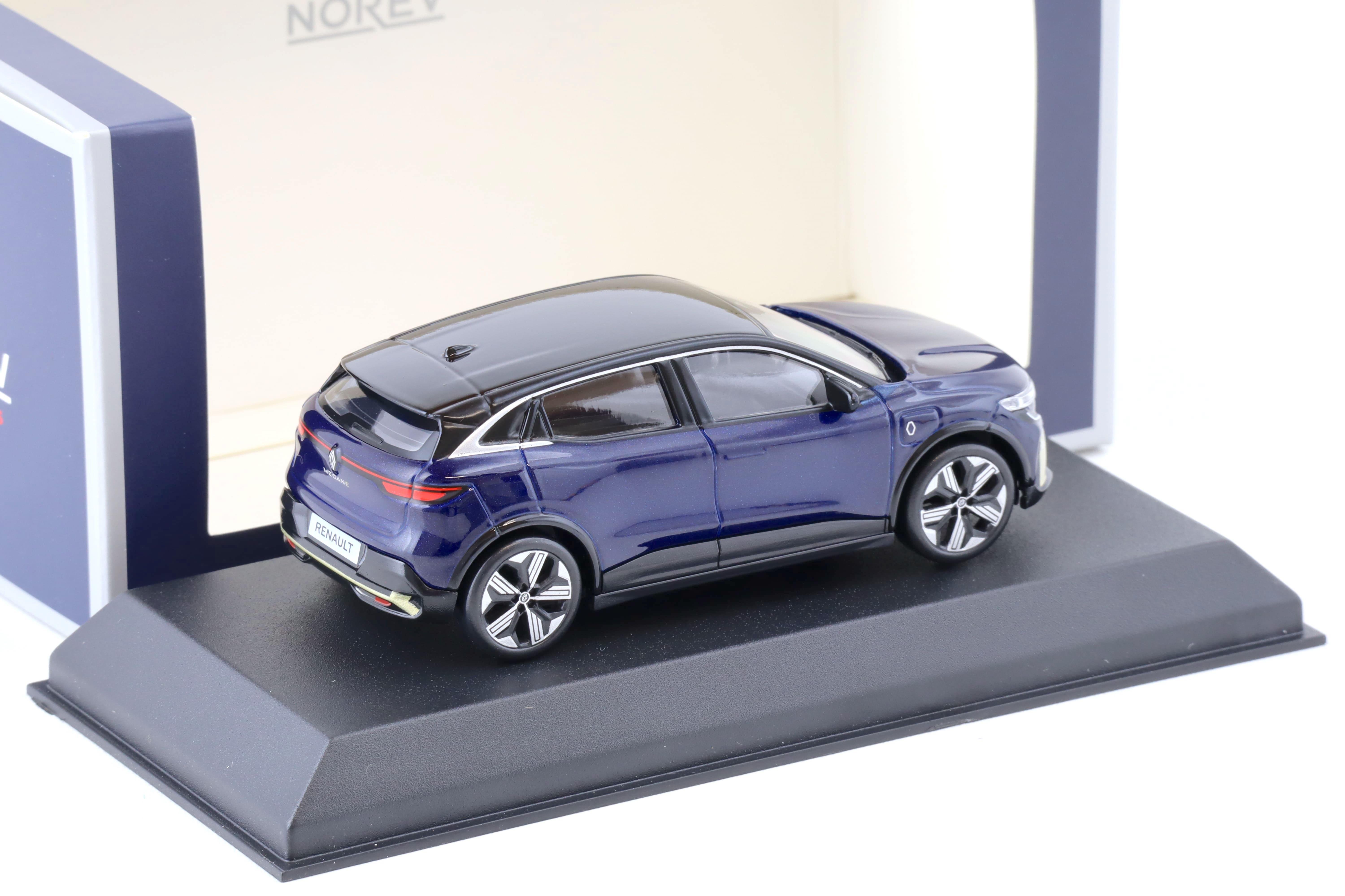 1:43 Norev Renault Megane E-Tech 100% Electric 2022 dark blue/ black roof 517922