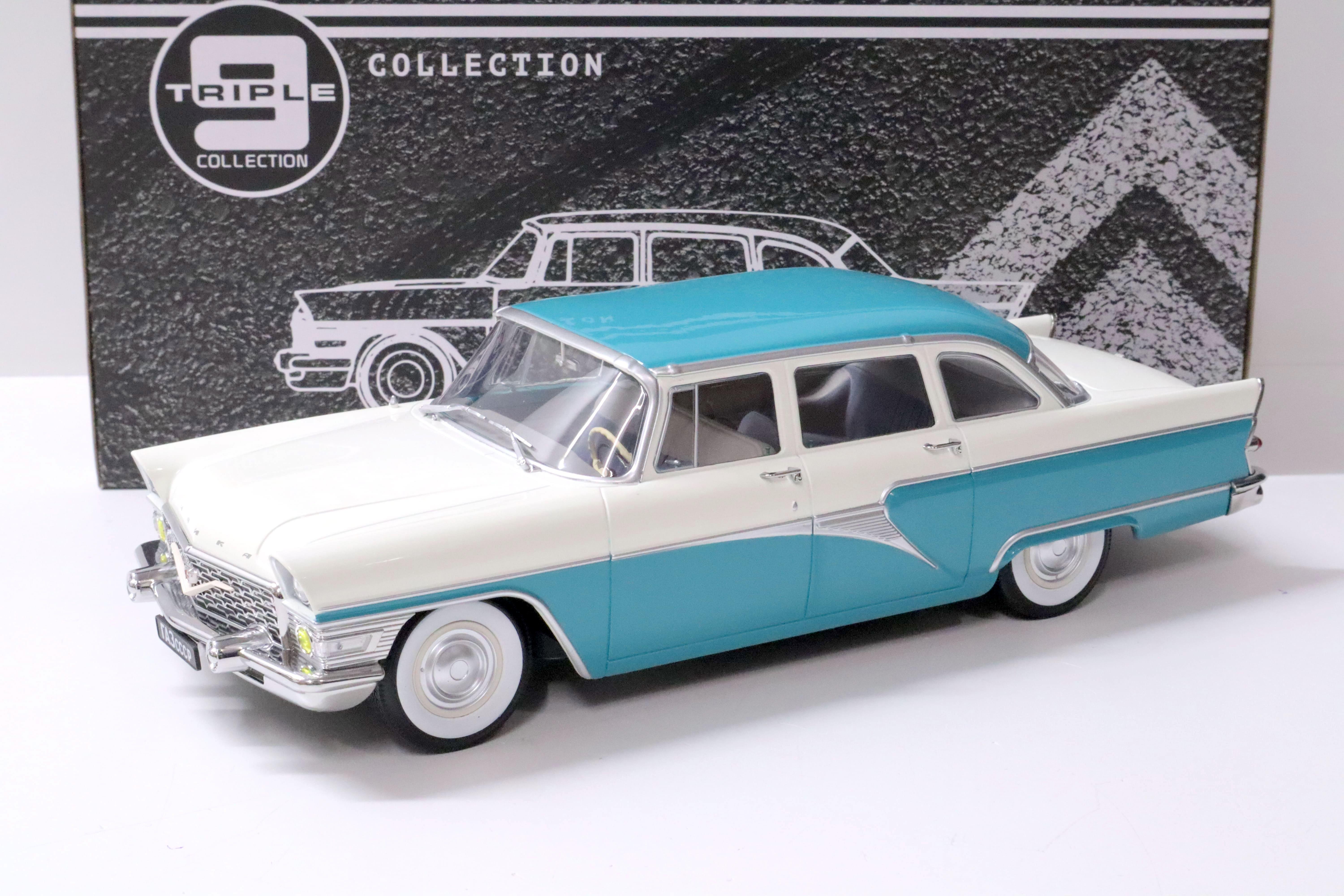 1:18 Triple9 1959 GAZ 13 Seagull Limousine turquoise/ white Die-Cast