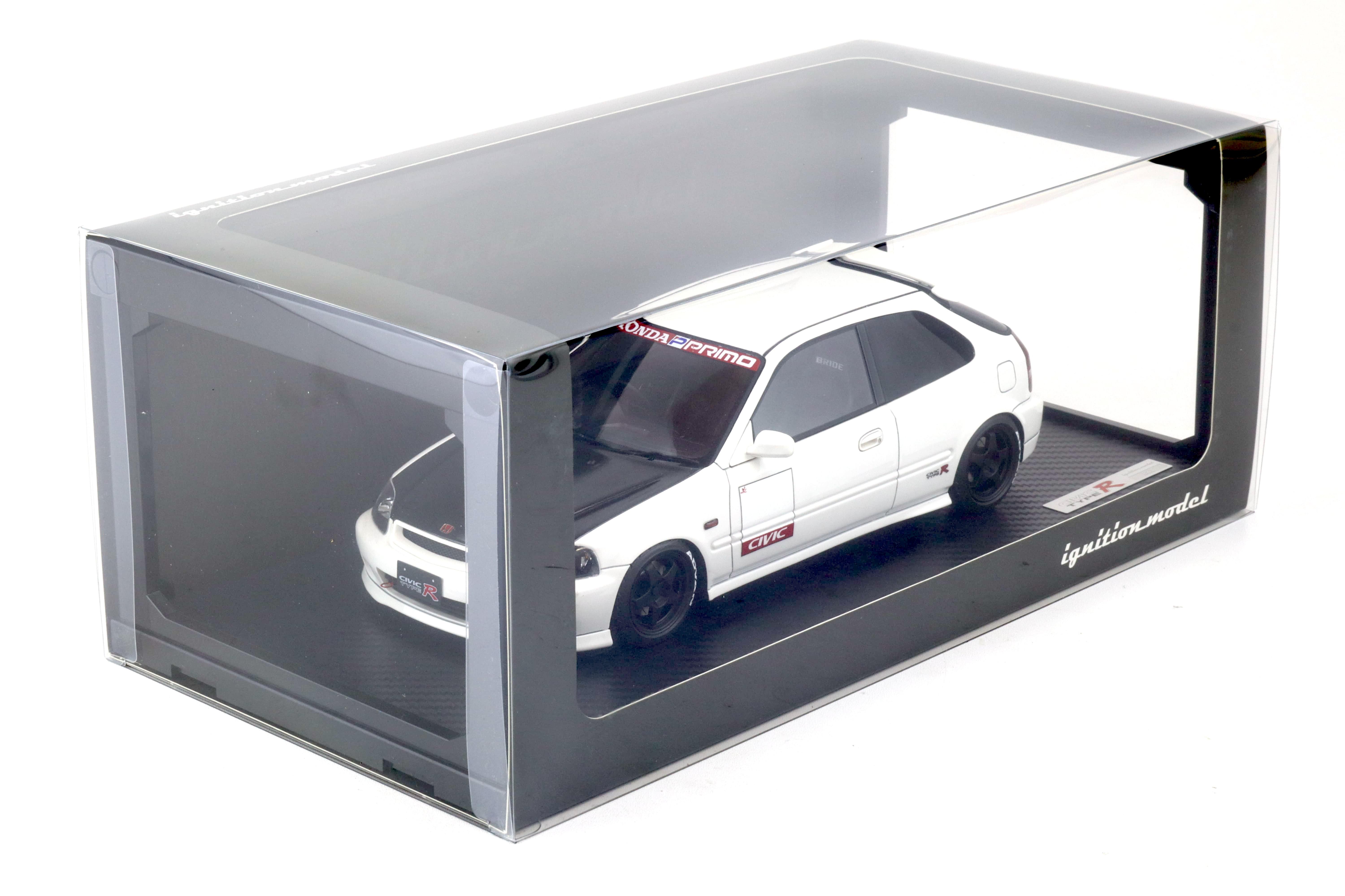 1:18 Ignition Model IG2674 Honda Civic (EK9) Type R white/ Carbon bonnet