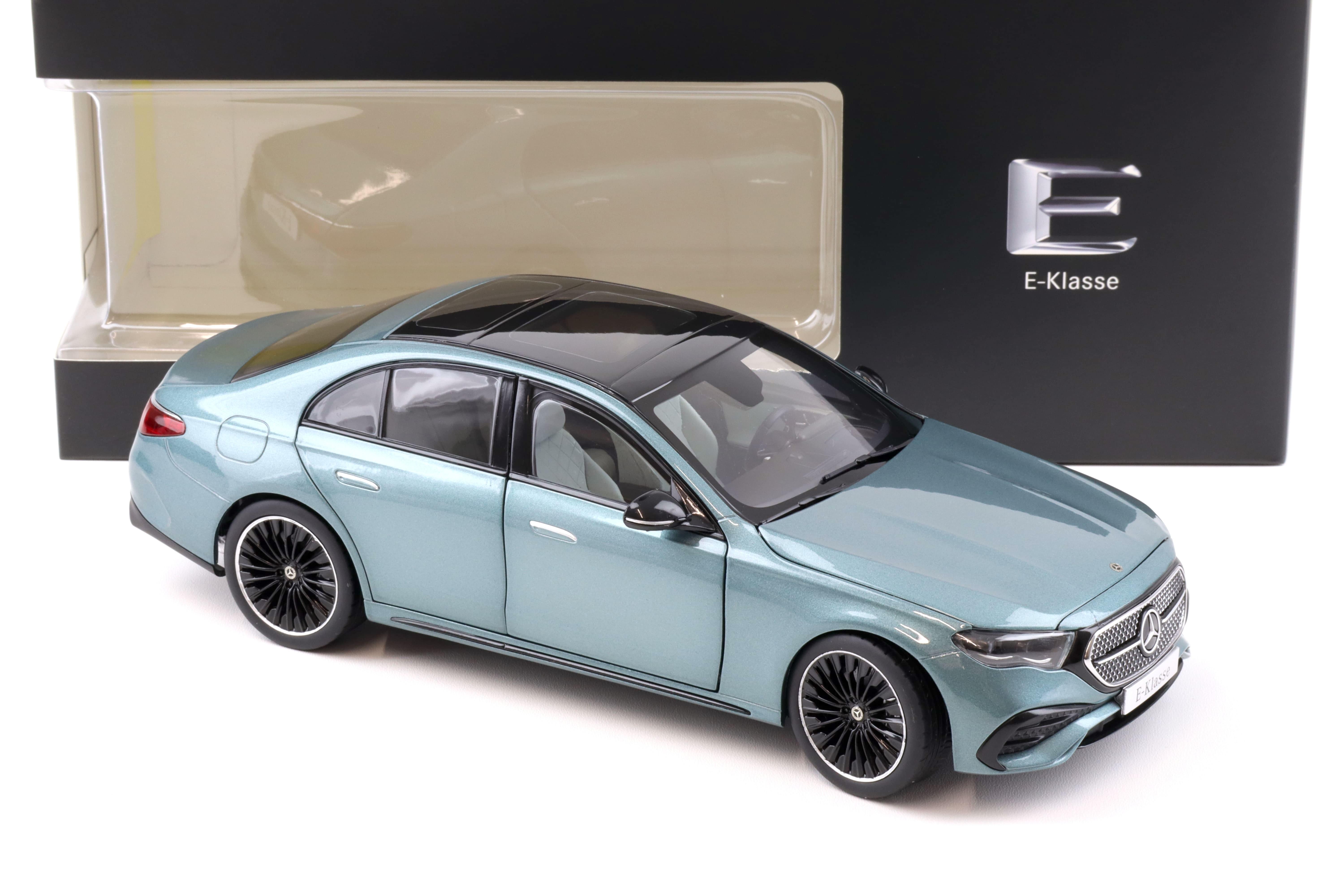 1:18 iScale Mercedes E-Klasse Limousine W214 AMG Line verde silver DEALER VERSION