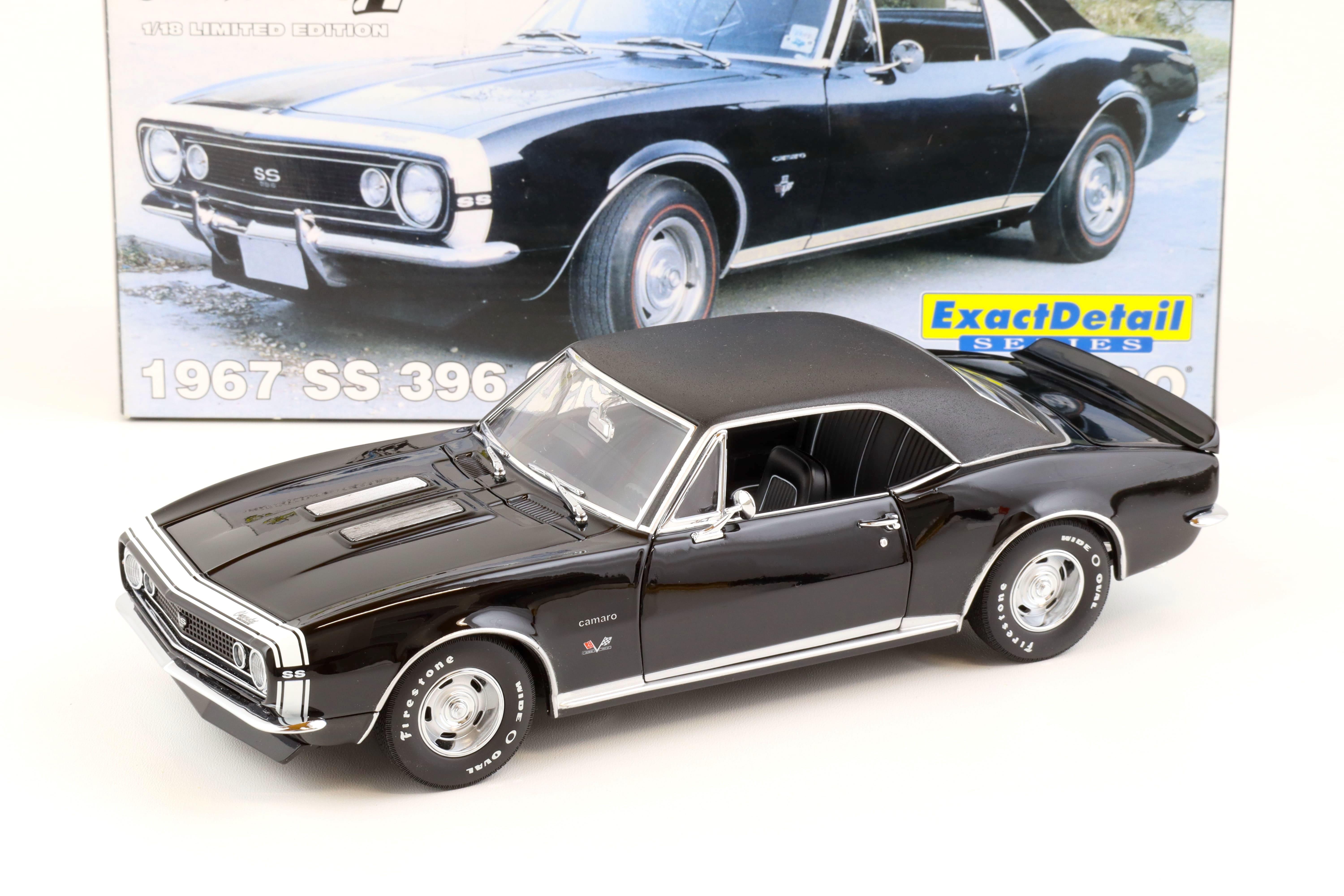 1:18 Exact Detail 1967 Chevrolet Camaro SS 396 Coupe black/ black