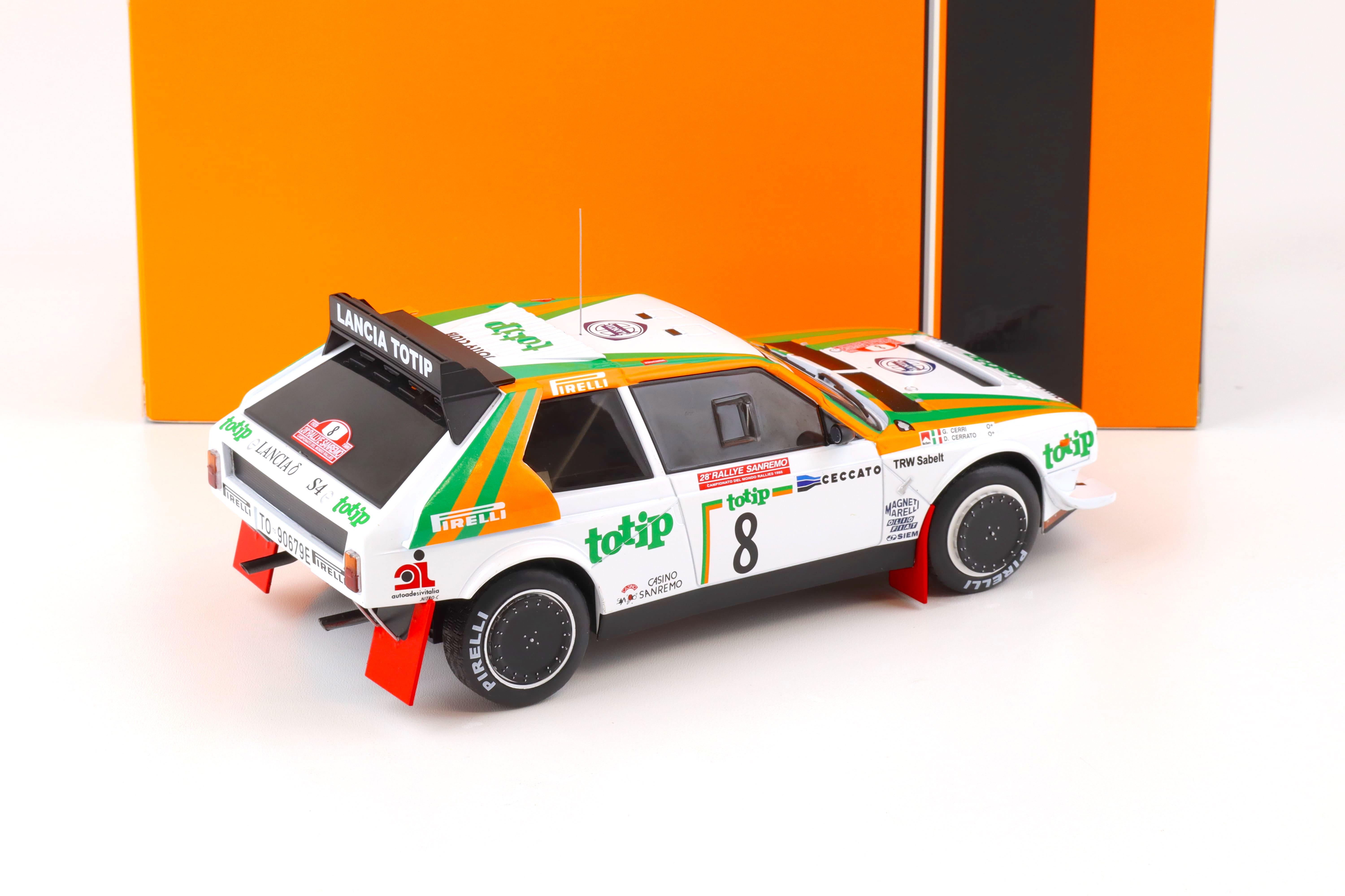 1:18 IXO Lancia Delta S4 #8 TOTIP Rally San Remo Cerrato/ Cerri #8