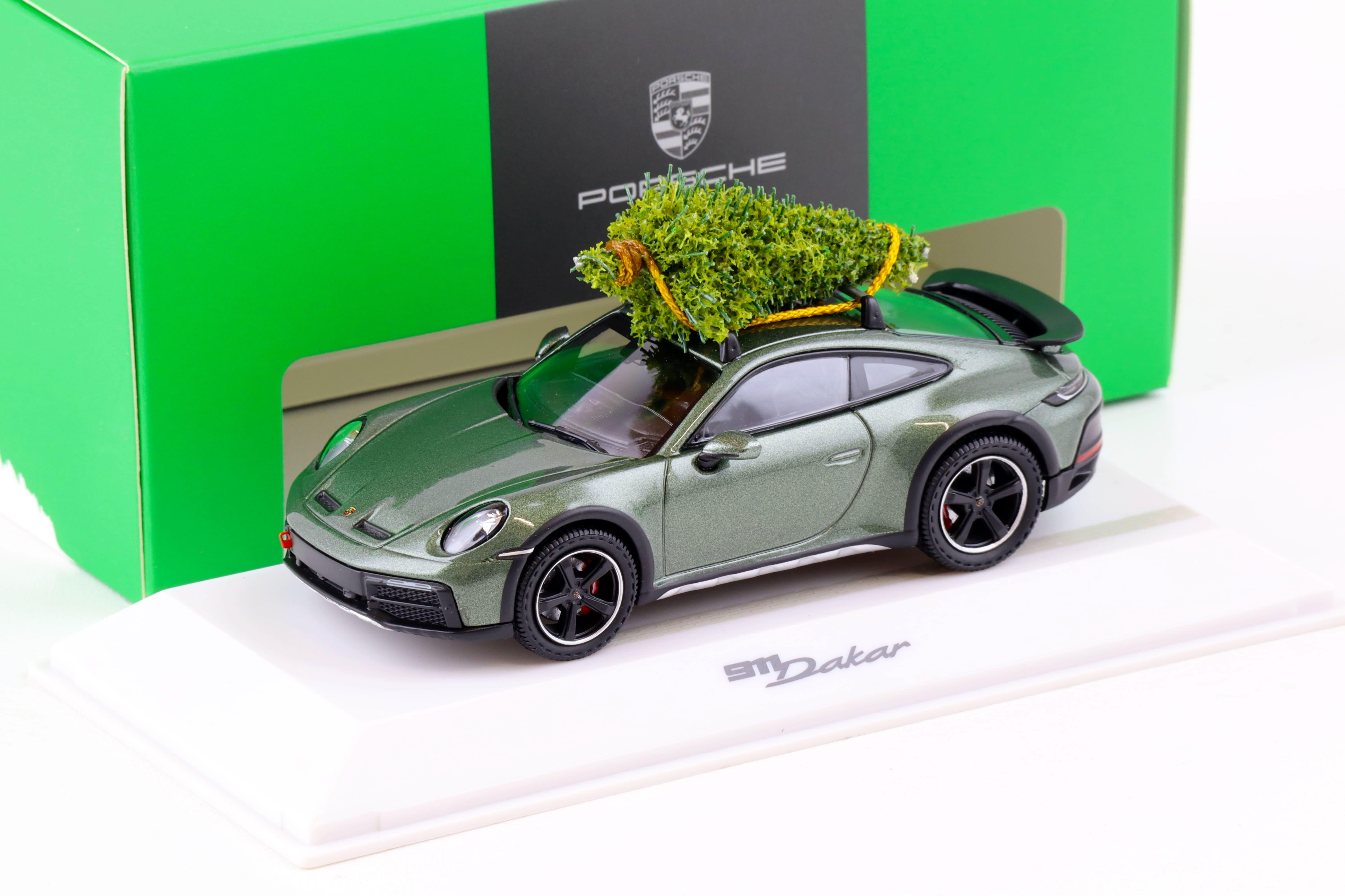 1:43 Spark Porsche 911 (992) Dakar Coupe Xmas 2023 green/black WAP DEALER