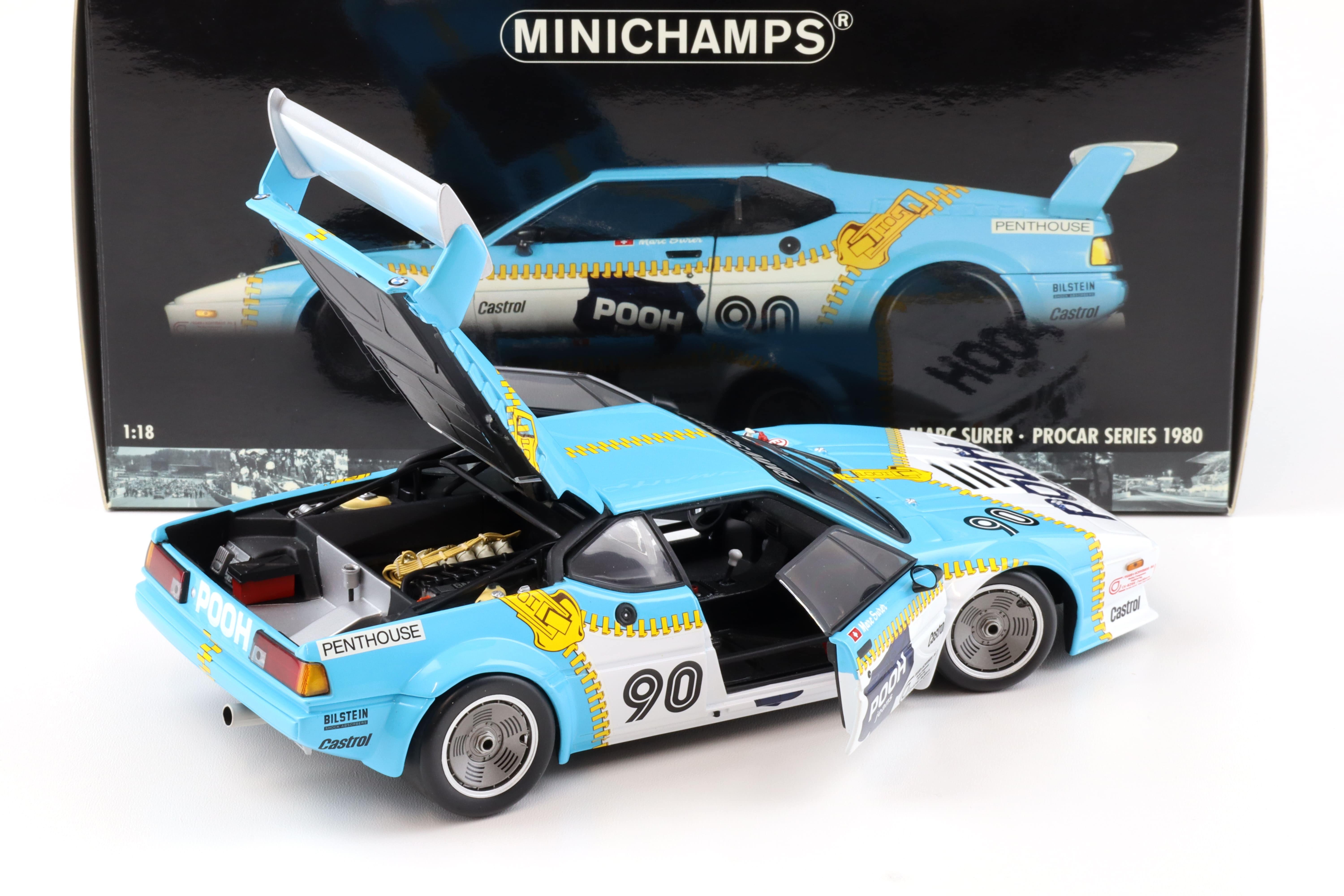 1:18 Minichamps BMW M1 Procar Pooh Jeans Marc Surer #90 Procar Series 1980