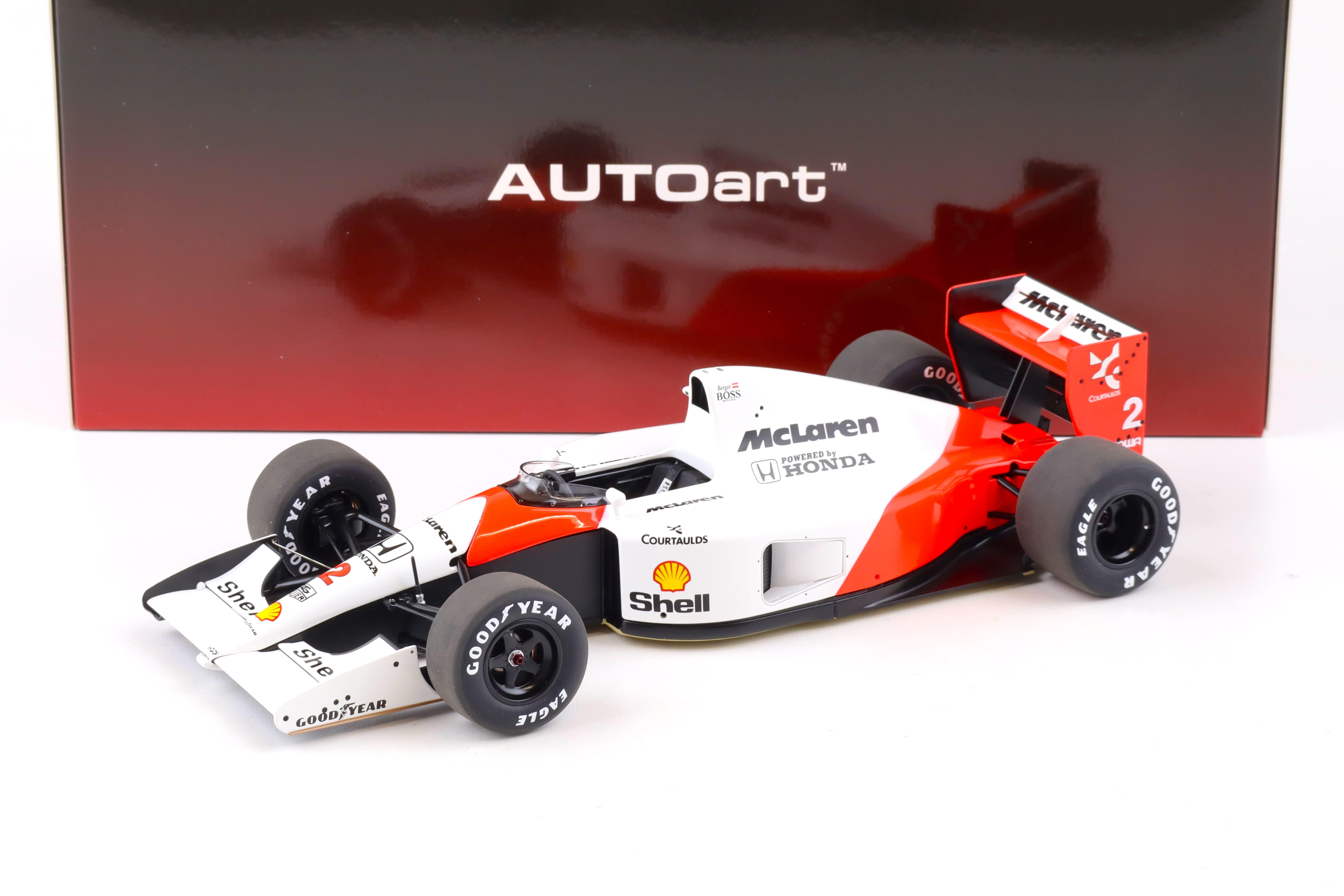 1:18 AUTOart McLAREN Honda MP4/6 Japanese GP 1991 G.Berger #2 with McLAREN Logo 89151