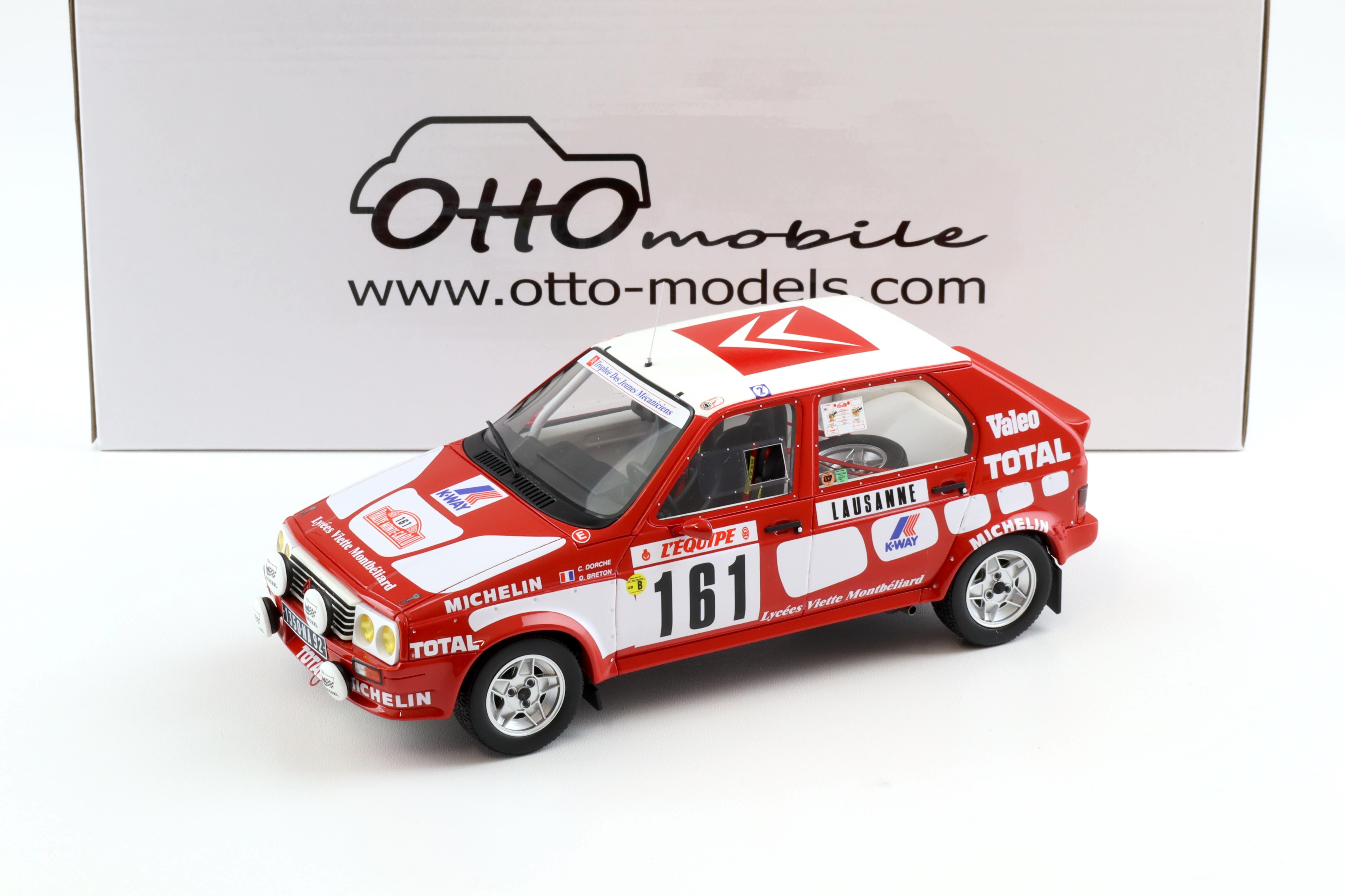 1:18 OTTO mobile OT909 Citroen Visa 1000 Pistes Monte Carlo 1987 Dorche #161
