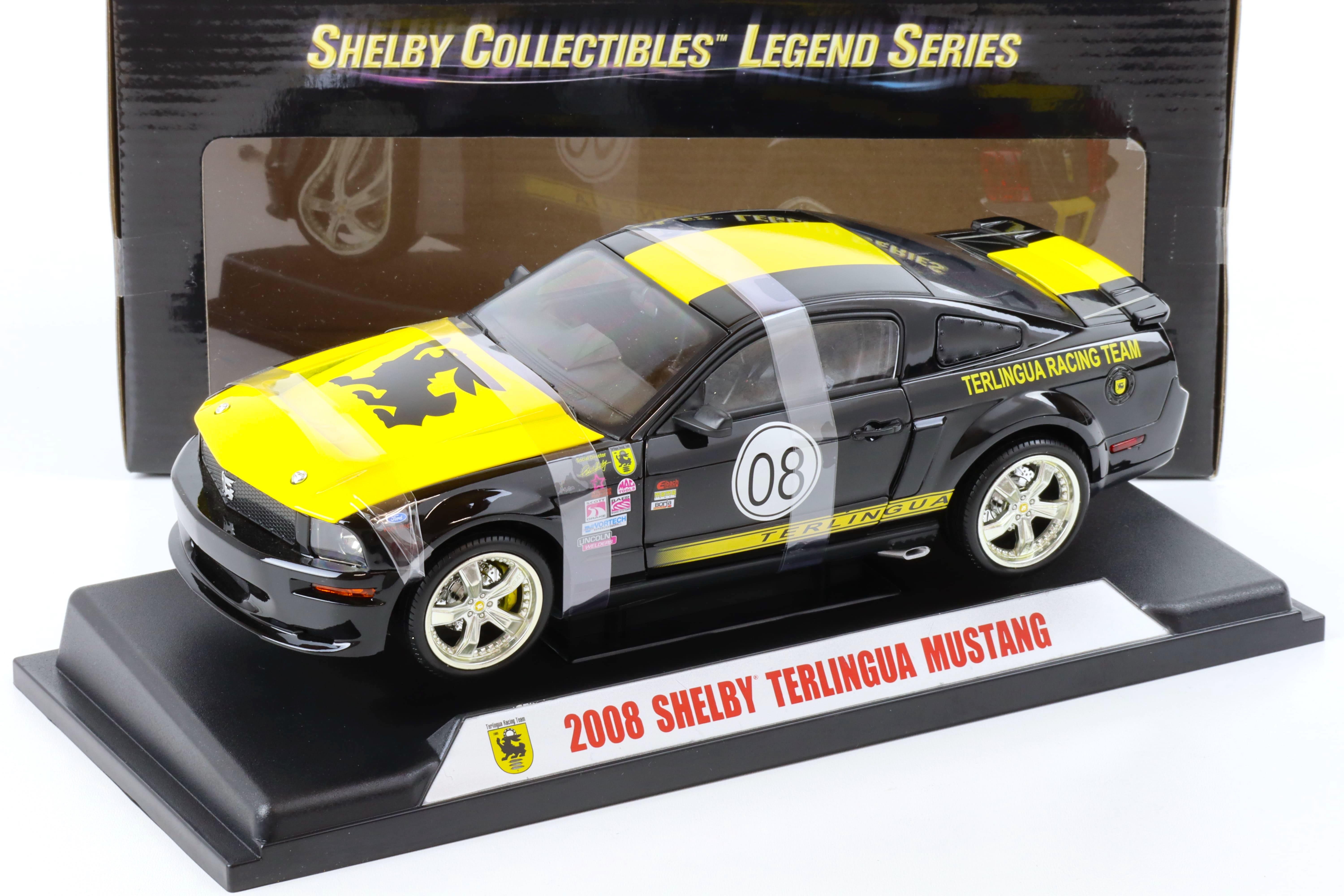 1:18 Shelby Collectibles 2008 Shelby Mustang TERLINGUA #08 black/ yellow