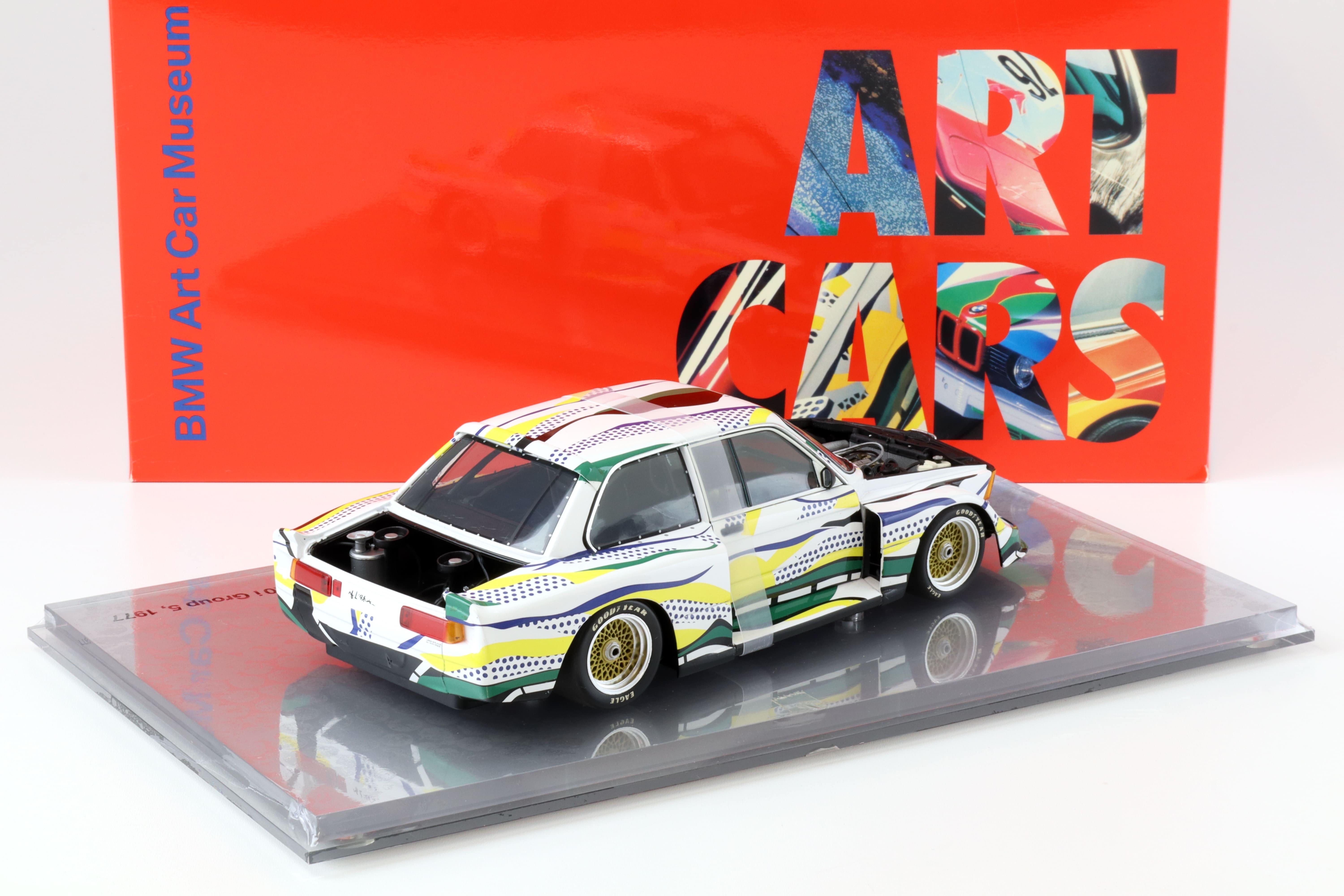 1:18 Minichamps BMW 320i Gruppe 5 Roy Lichtenstein ART CAR DEALER VERSION