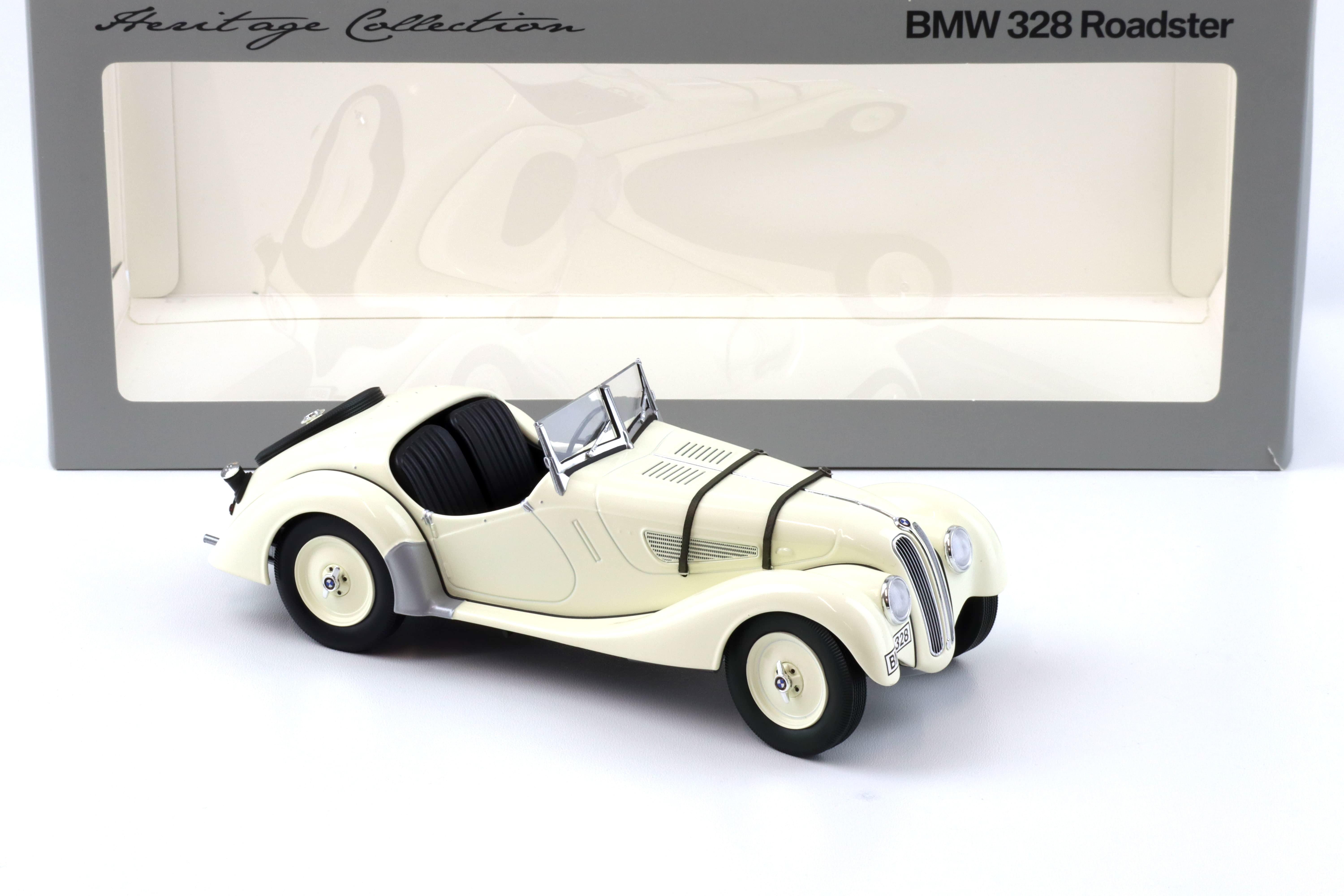 1:18 Minichamps BMW 328 Roadster 1936-1940 white Heritage DEALER VERSION