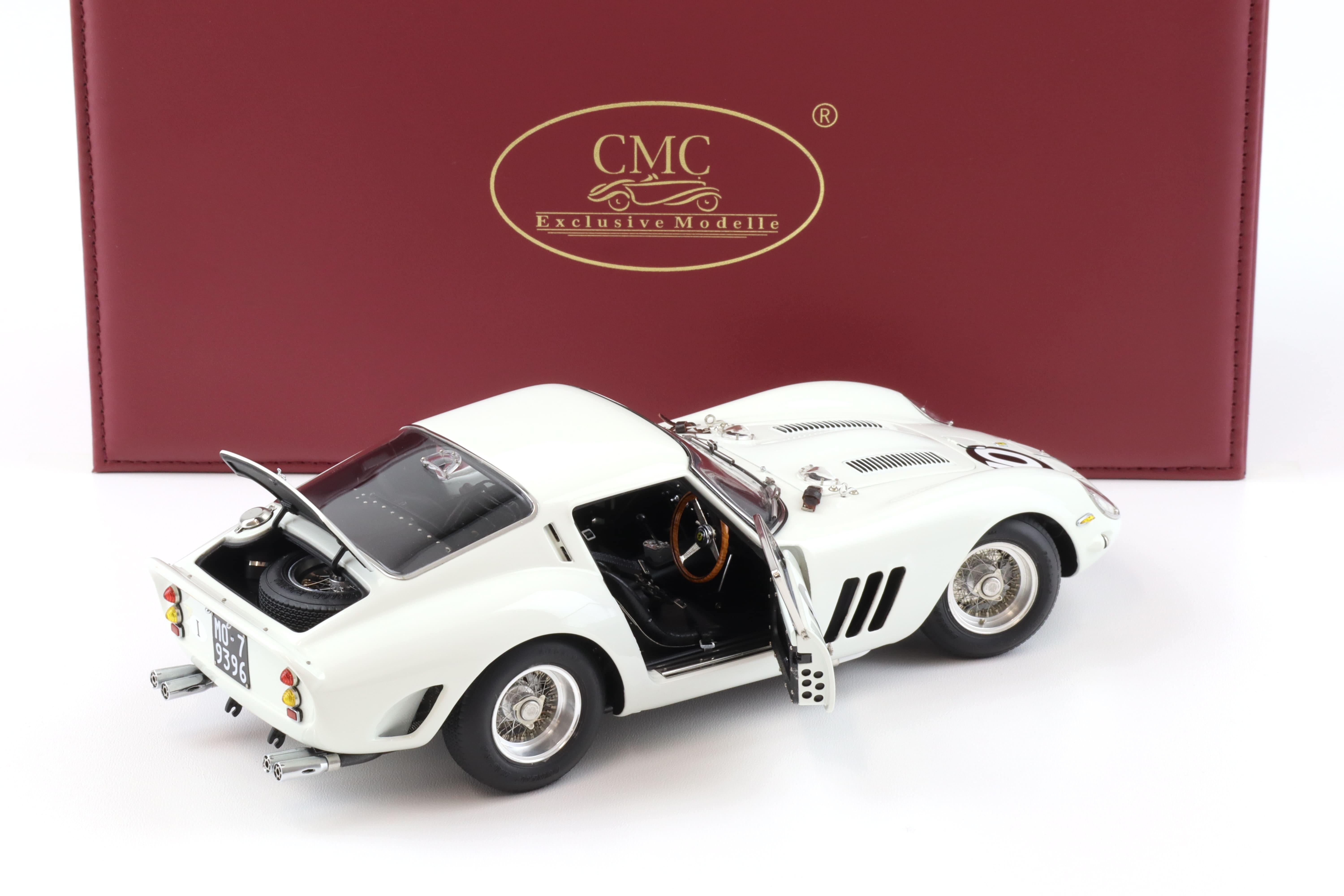 1:18 CMC Ferrari 250 GTO Tourist Trophy Goodwood 1962 Graham Hill #10 white M-251