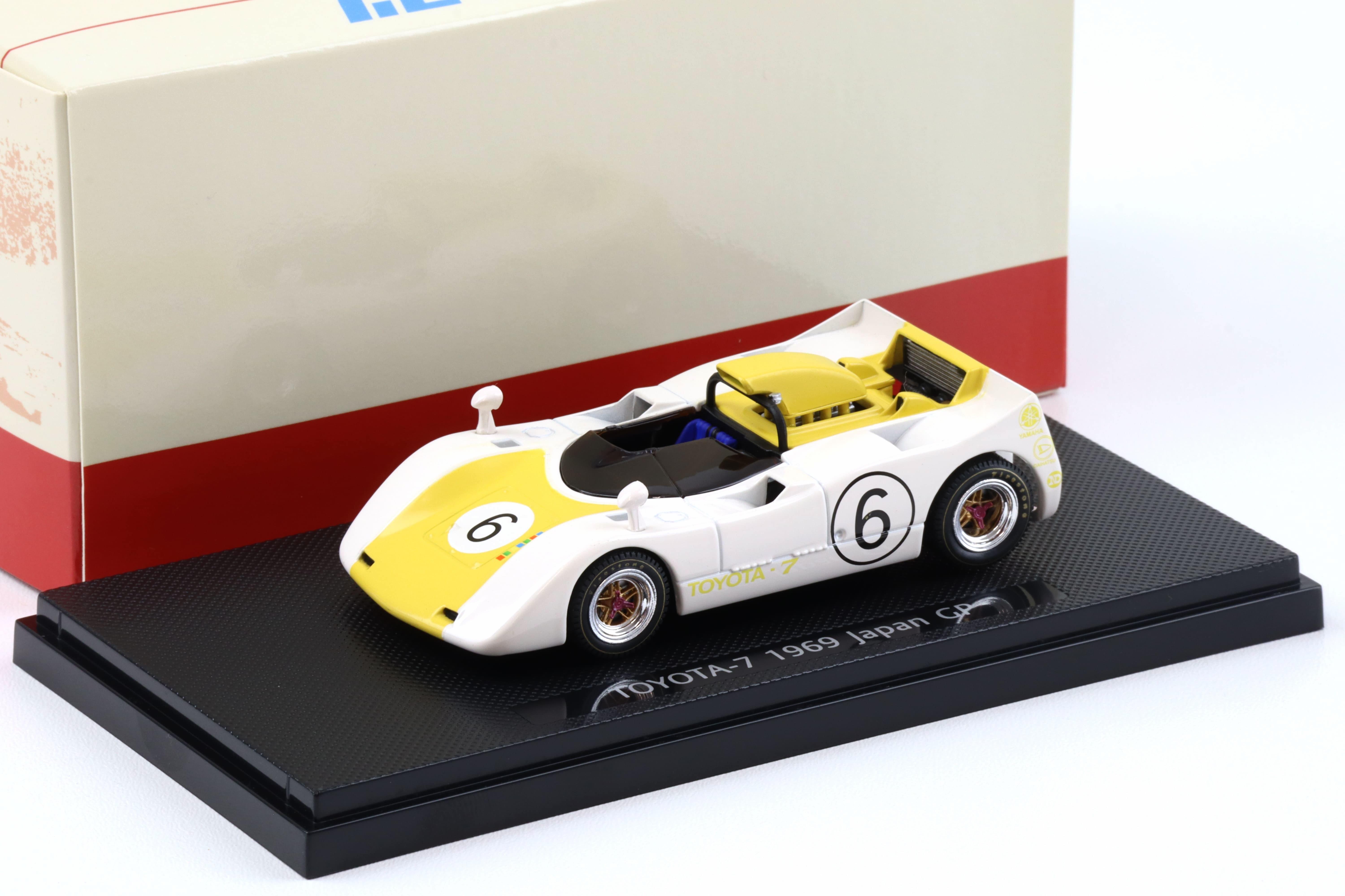 1:43 Ebbro Toyota 7 Japan GP 1969 #6 white/ yellow Mitsumasa Katie/ Kiyoshi Misaki