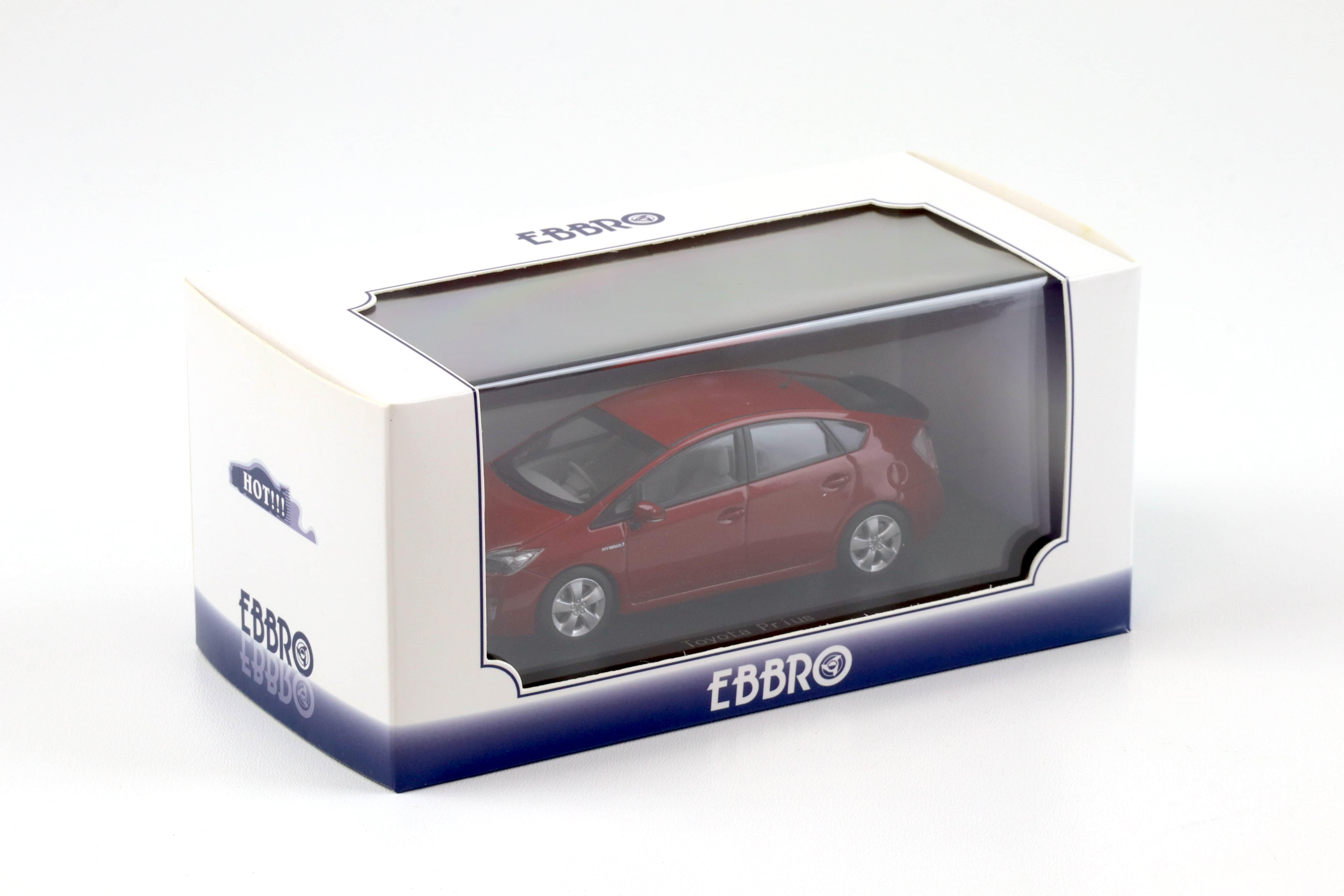 1:43 Ebbro Toyota Prius red Mica metallic 2012