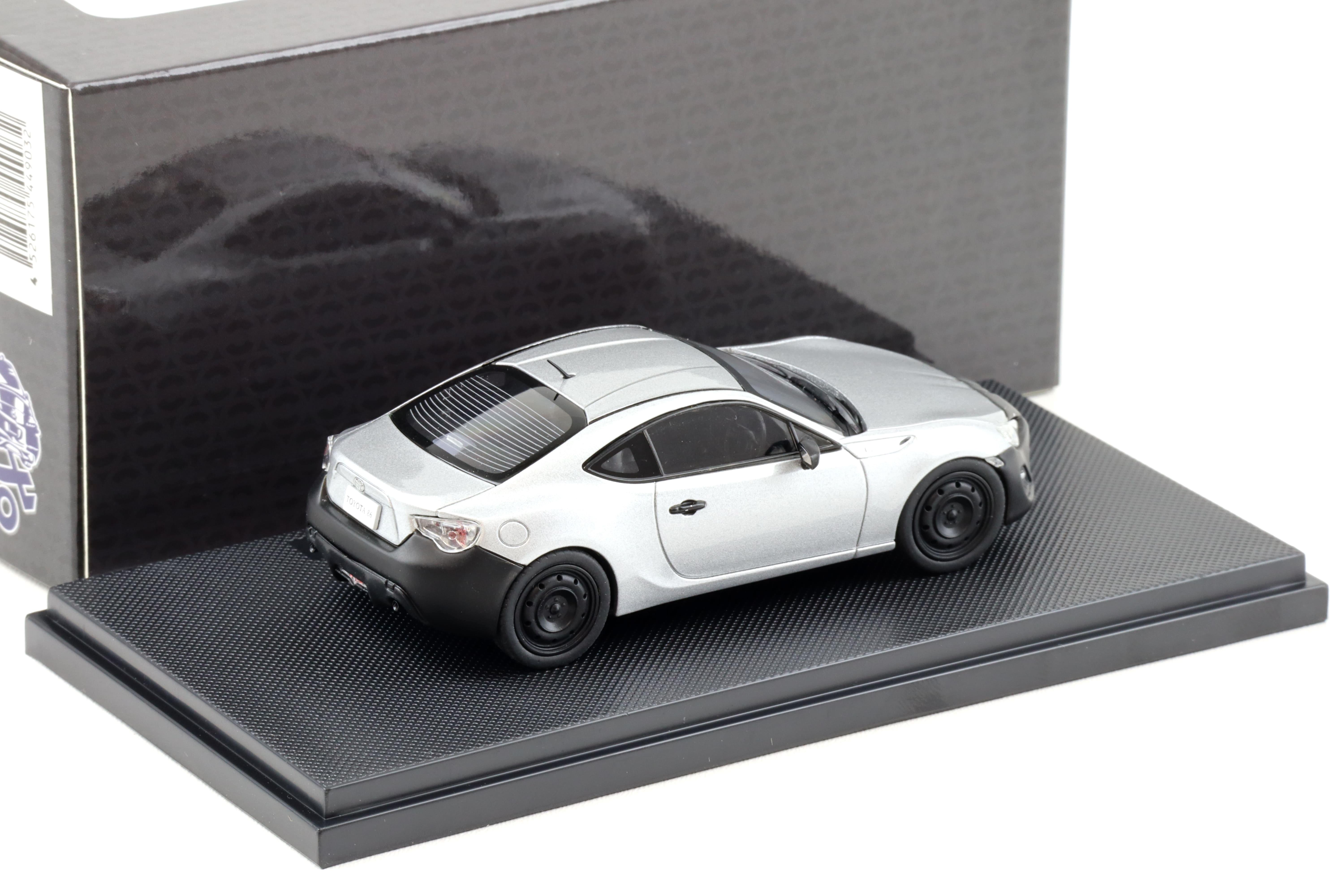 1:43 Ebbro Toyota 86 RC Coupe Sterling silver metallic/ black