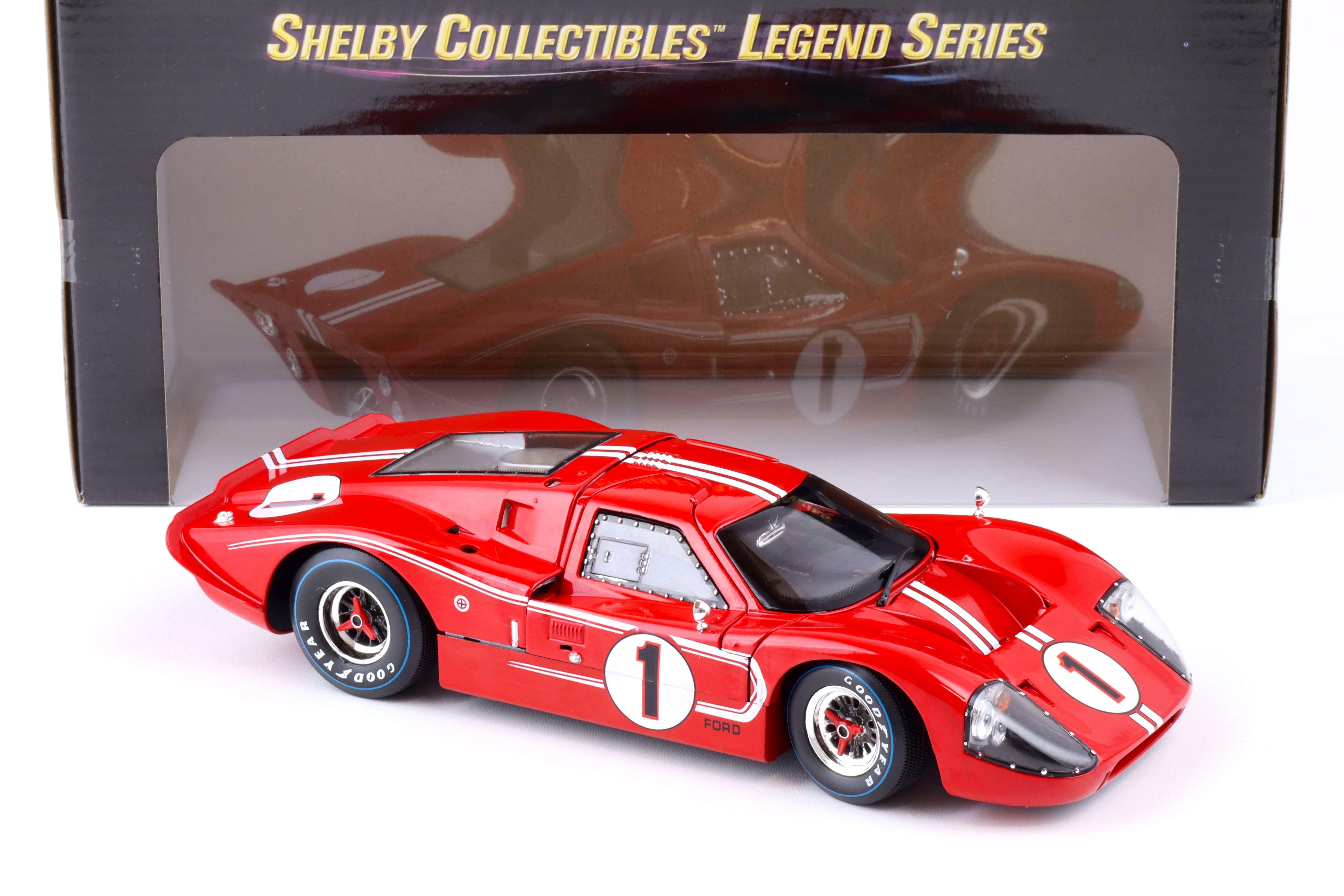 1:18 Shelby Collectibles Ford GT40 MKIV Winner 24h Le Mans 1967 Gurney/Foyt #1