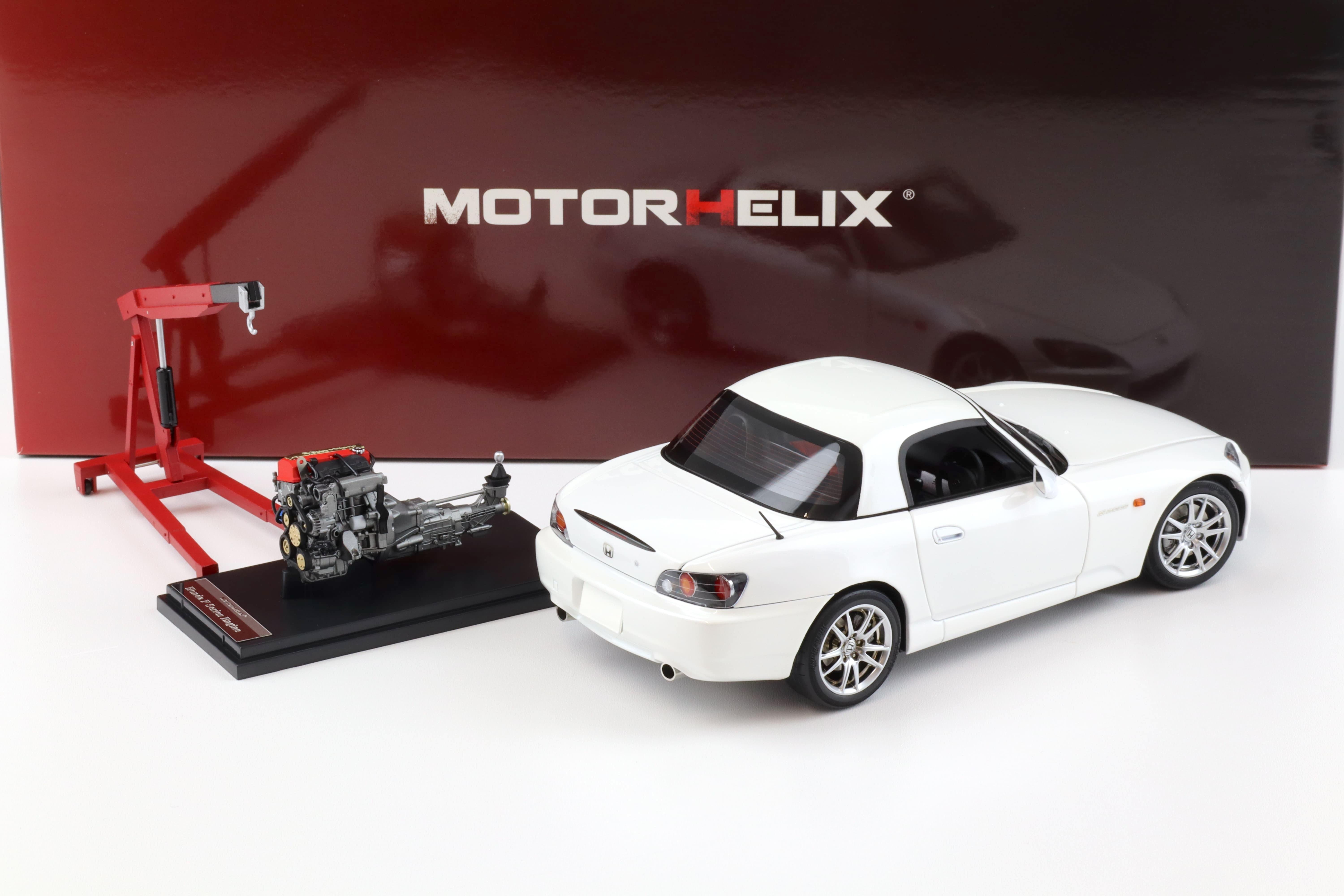 1:18 Motorhelix Honda S2000 (AP2) Grand Prix white + engine Diecast M85102