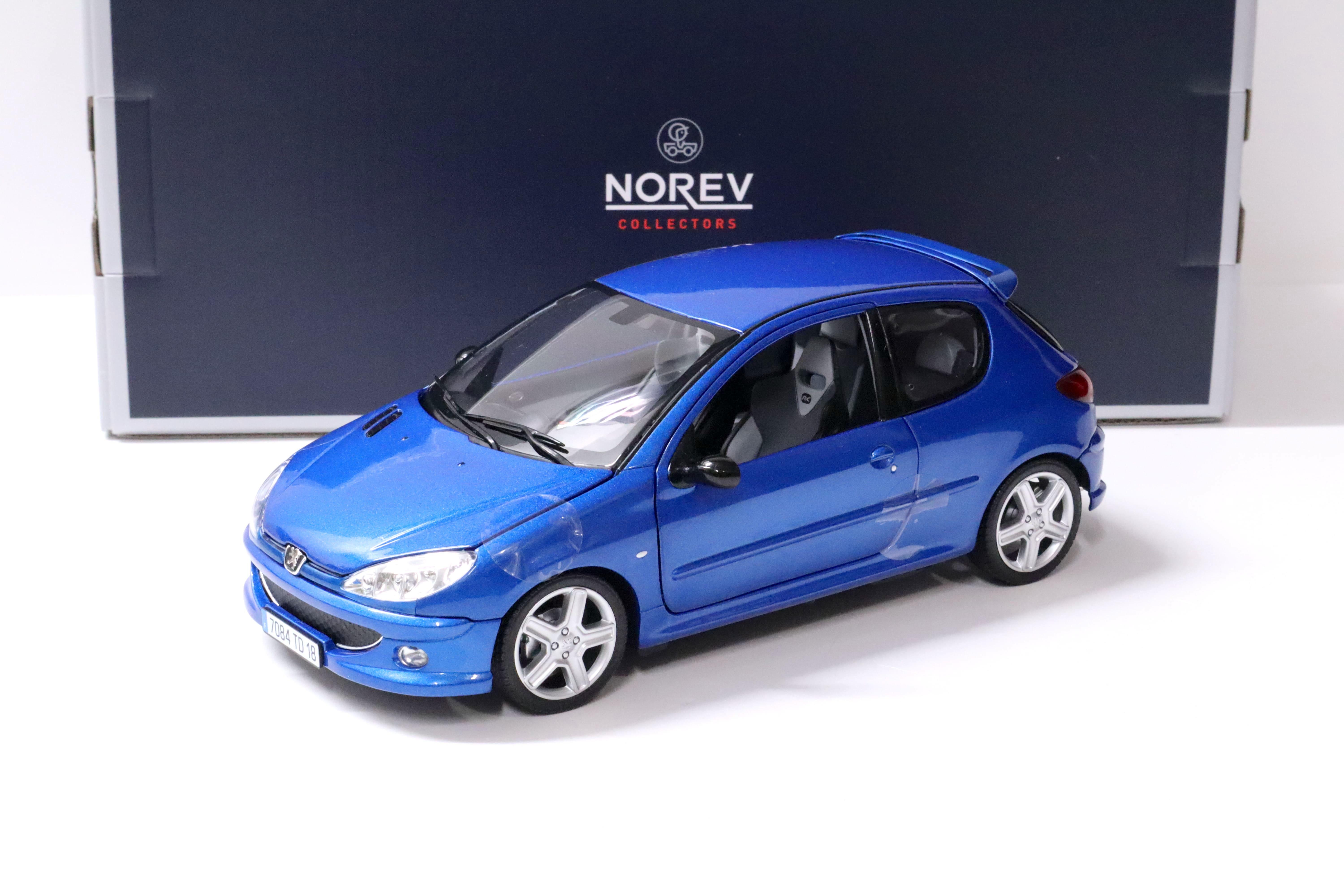 1:18 Norev Peugeot 206 RC Recif blue metallic 2003