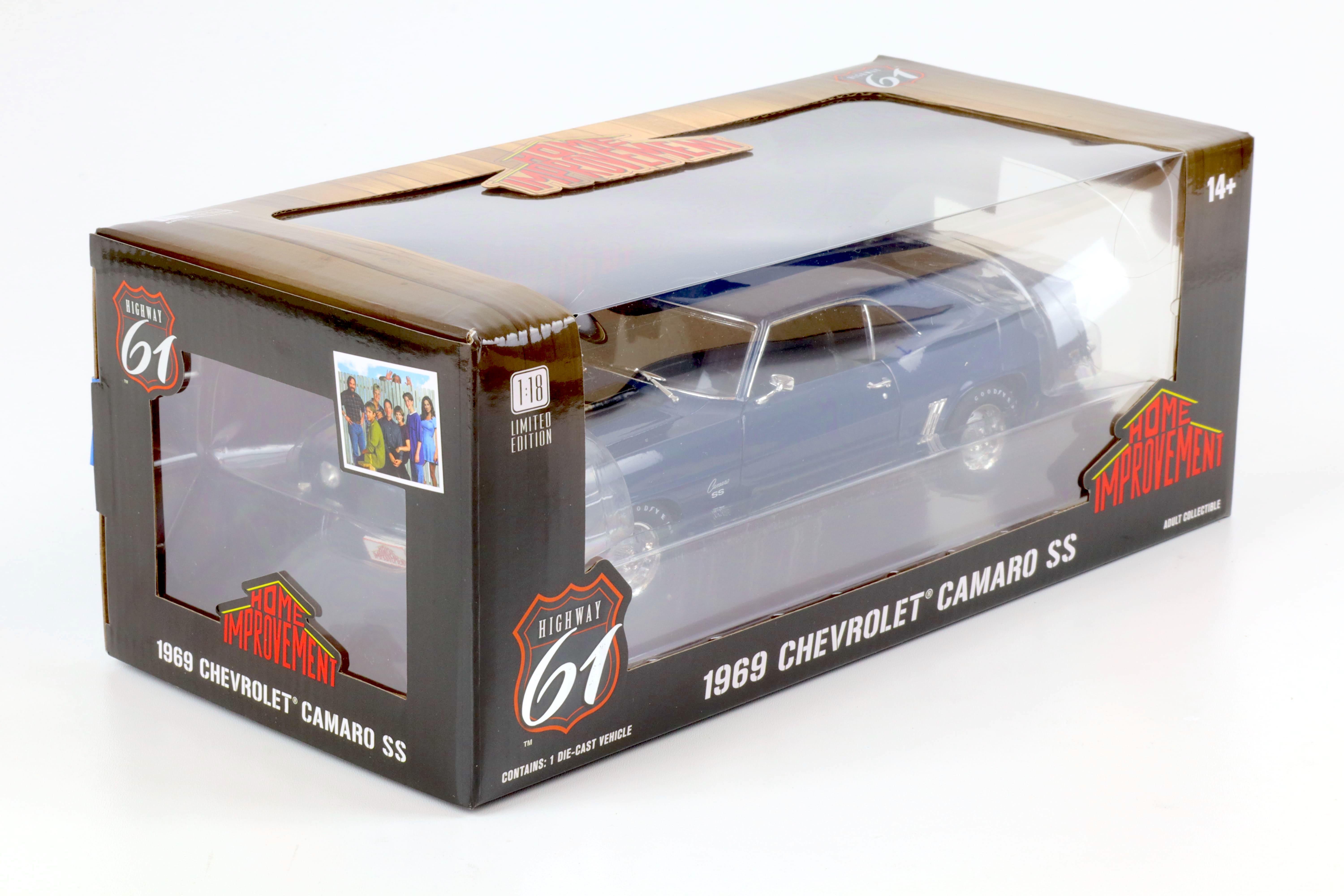 1:18 Highway61 Chevrolet Camaro SS Coupe 1969 blue HOME IMPROVEMENT
