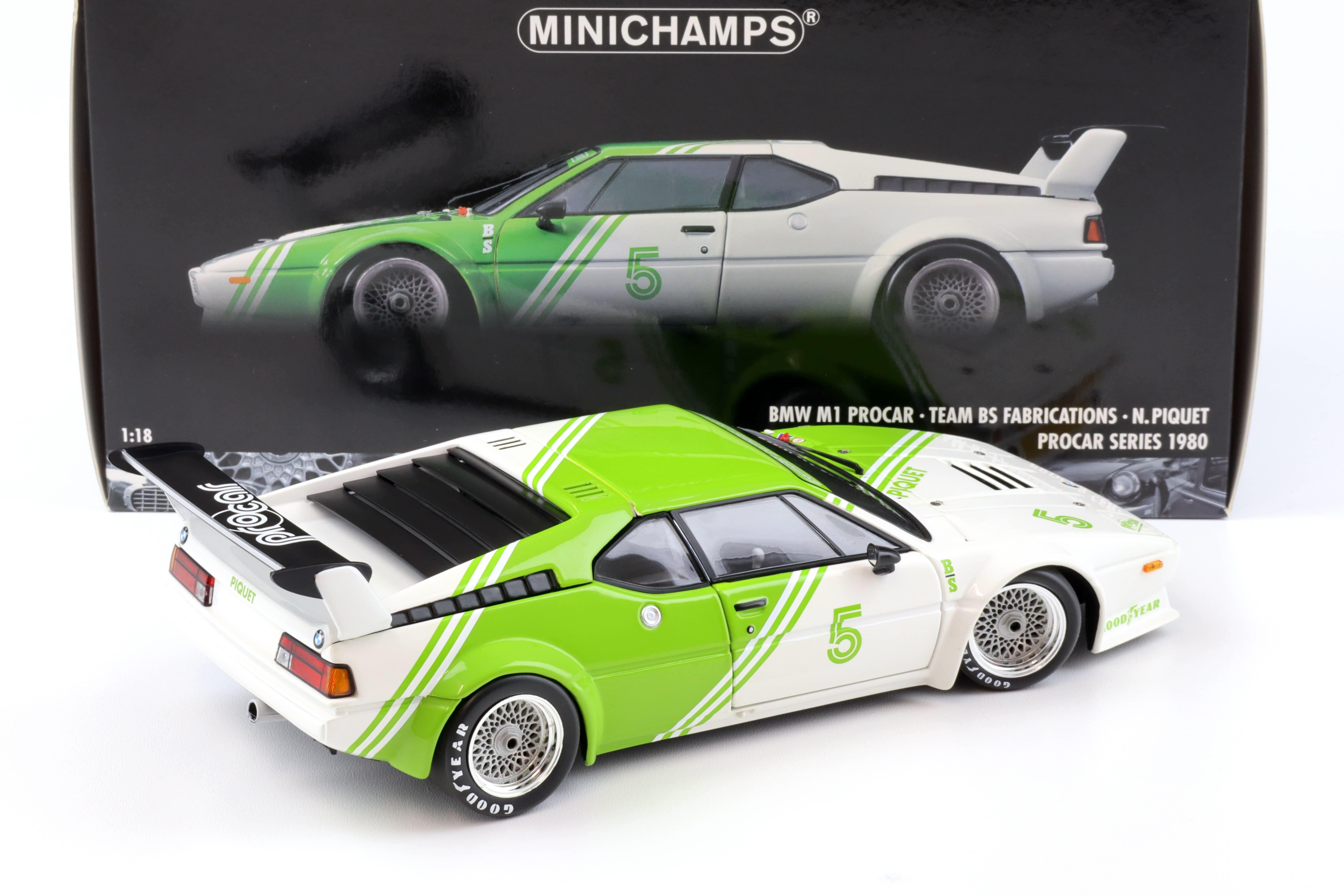 1:18 Minichamps BMW M1 Procar Team BS Fabrications #5 Piquet Procar Series 1980