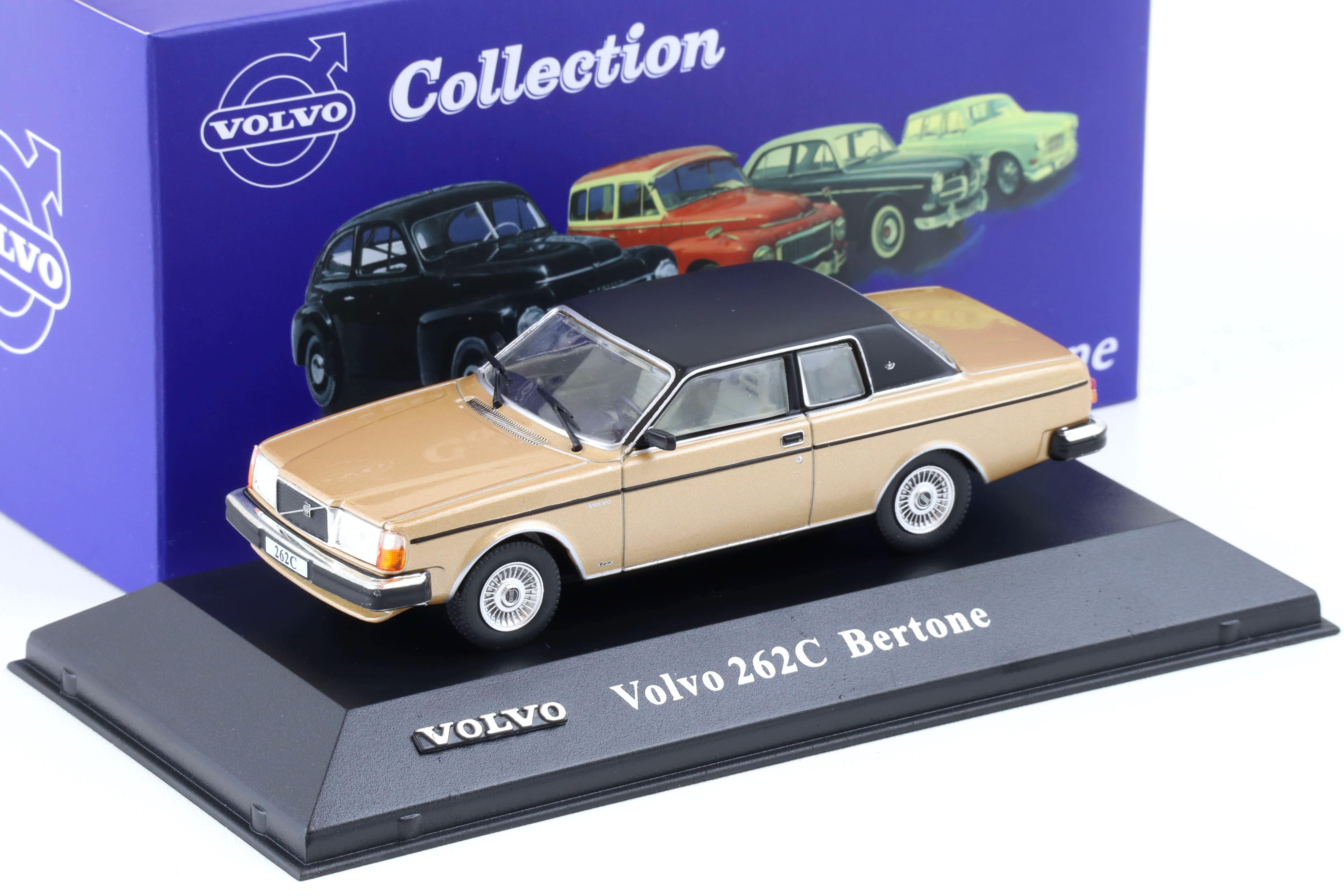 1:43 Atlas IXO Volvo Collection 1982 Volvo 262C Bertone gold metallic