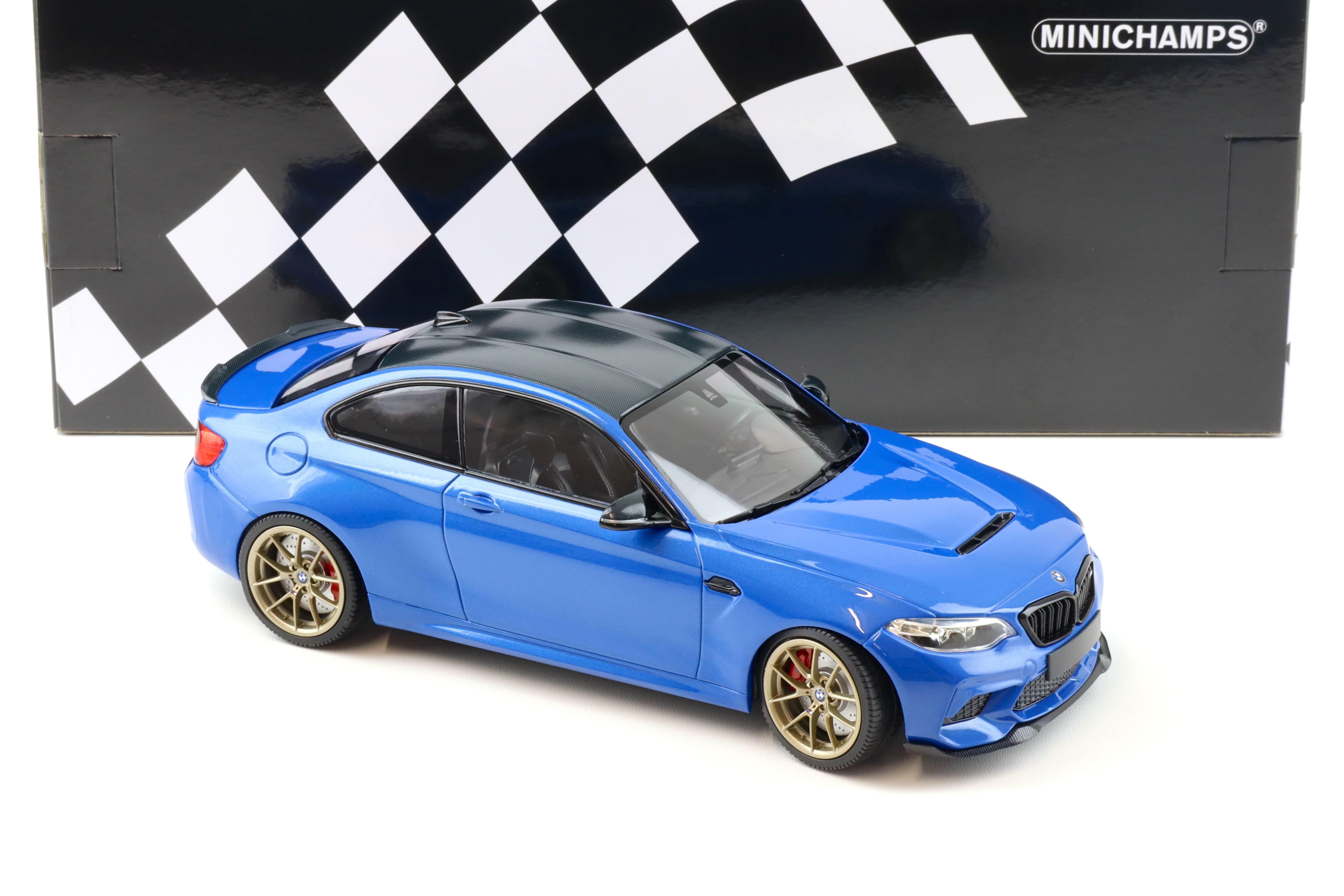 1:18 Minichamps BMW M2 CS (F87) Coupe 2020 Misano blue/ gold wheels