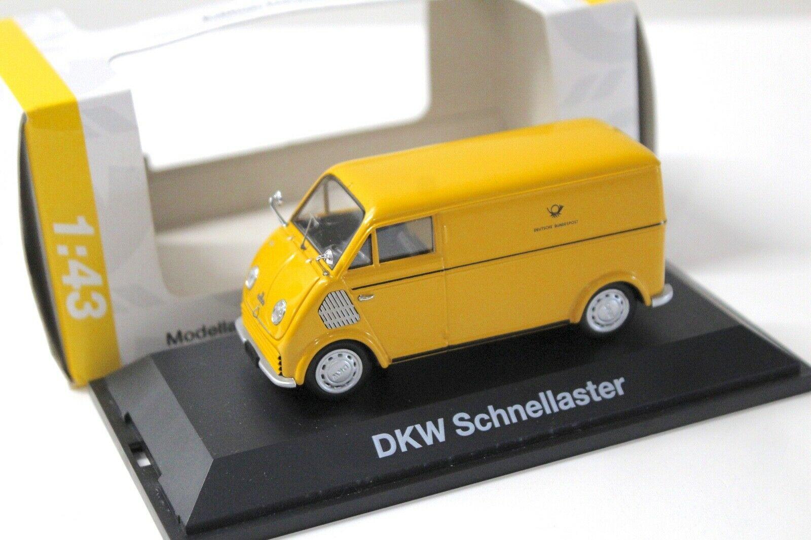 1:43 Schuco DKW Schnelllaster Kasten Deutsche Bundespost yellow POST Edition