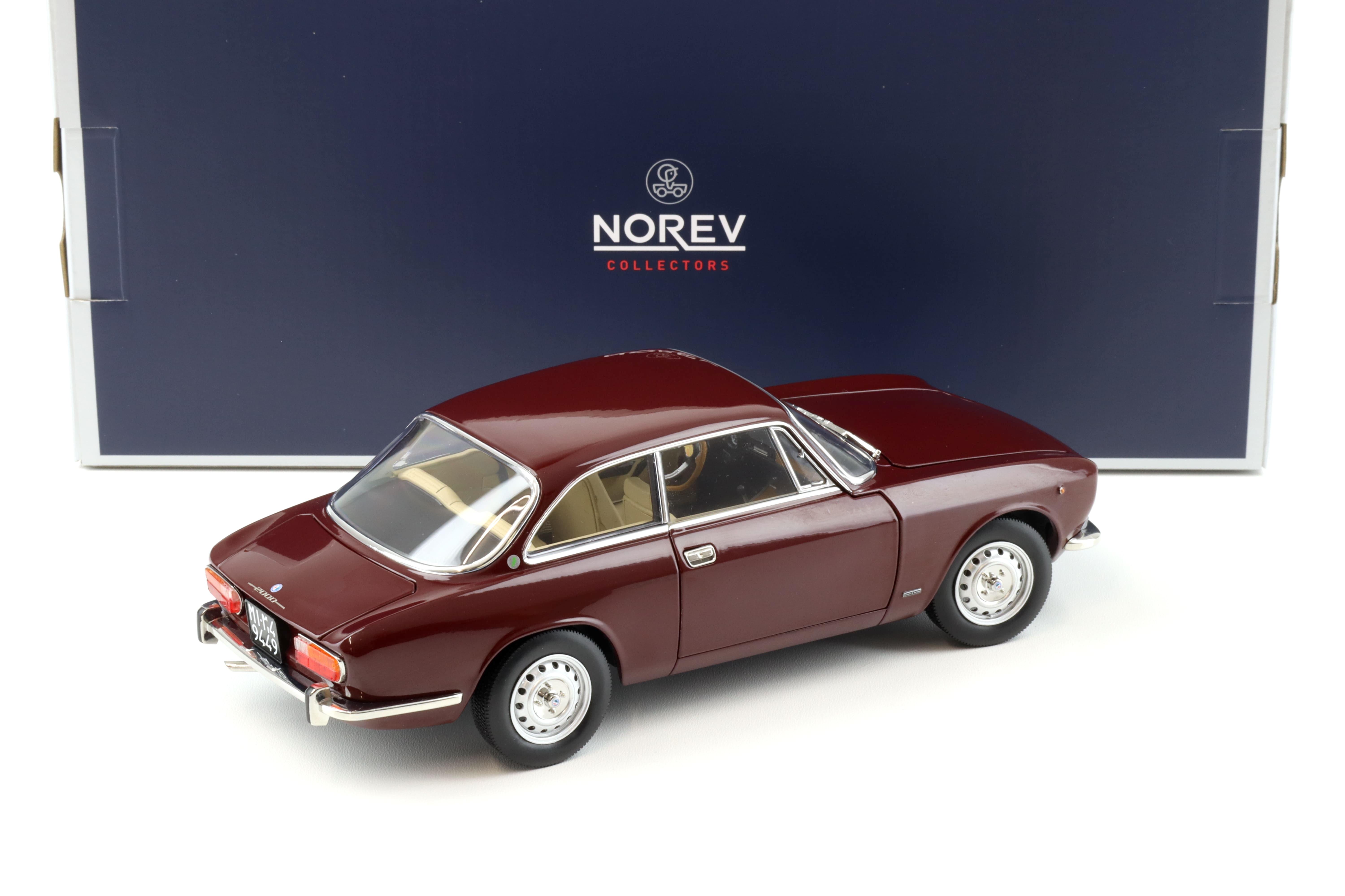 1:18 Norev Alfa Romeo 2000 GTV Coupe 1973 Maroon