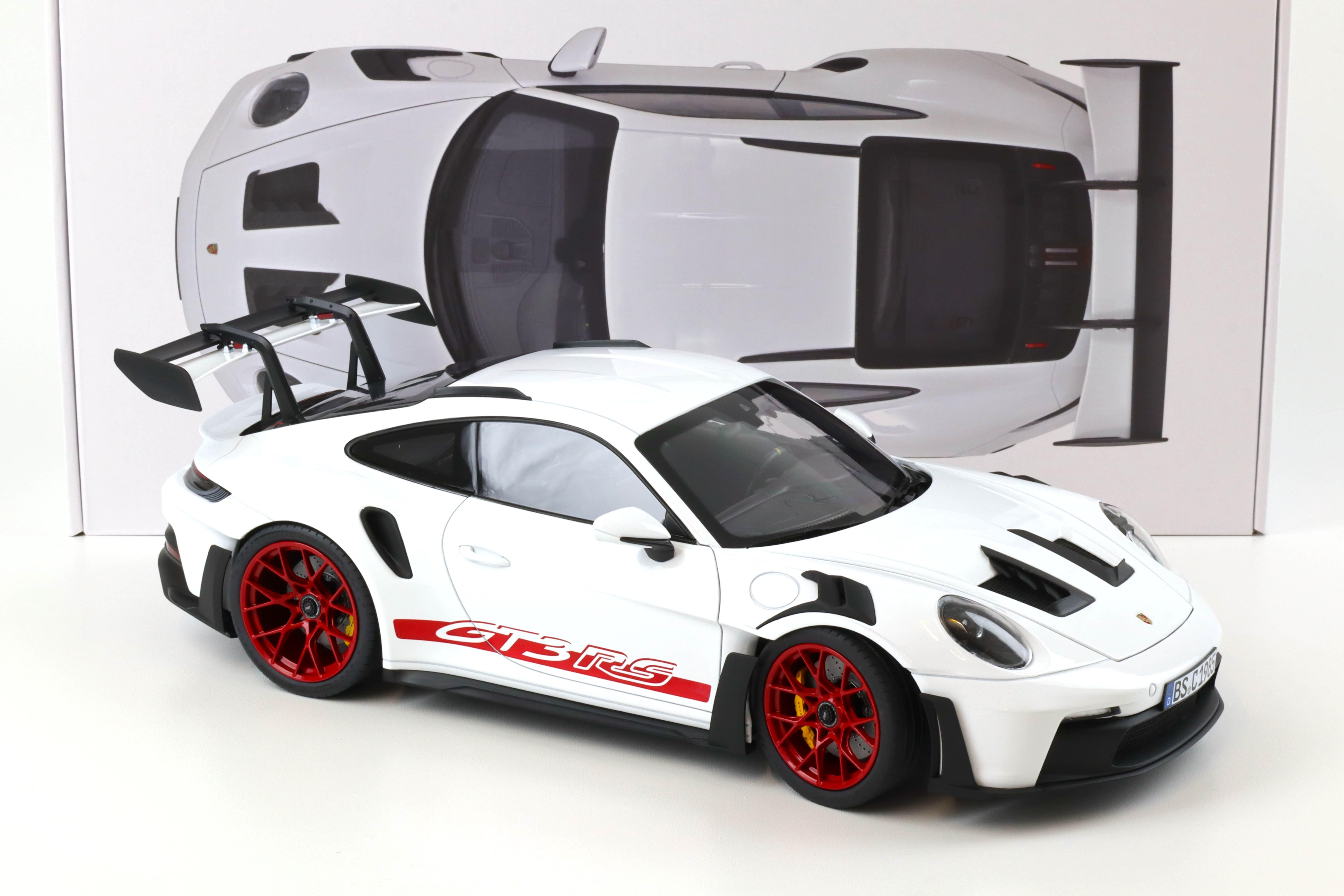 1:12 Norev Porsche 911 992 GT3 RS Coupe 2022 white & Pyro red 127530