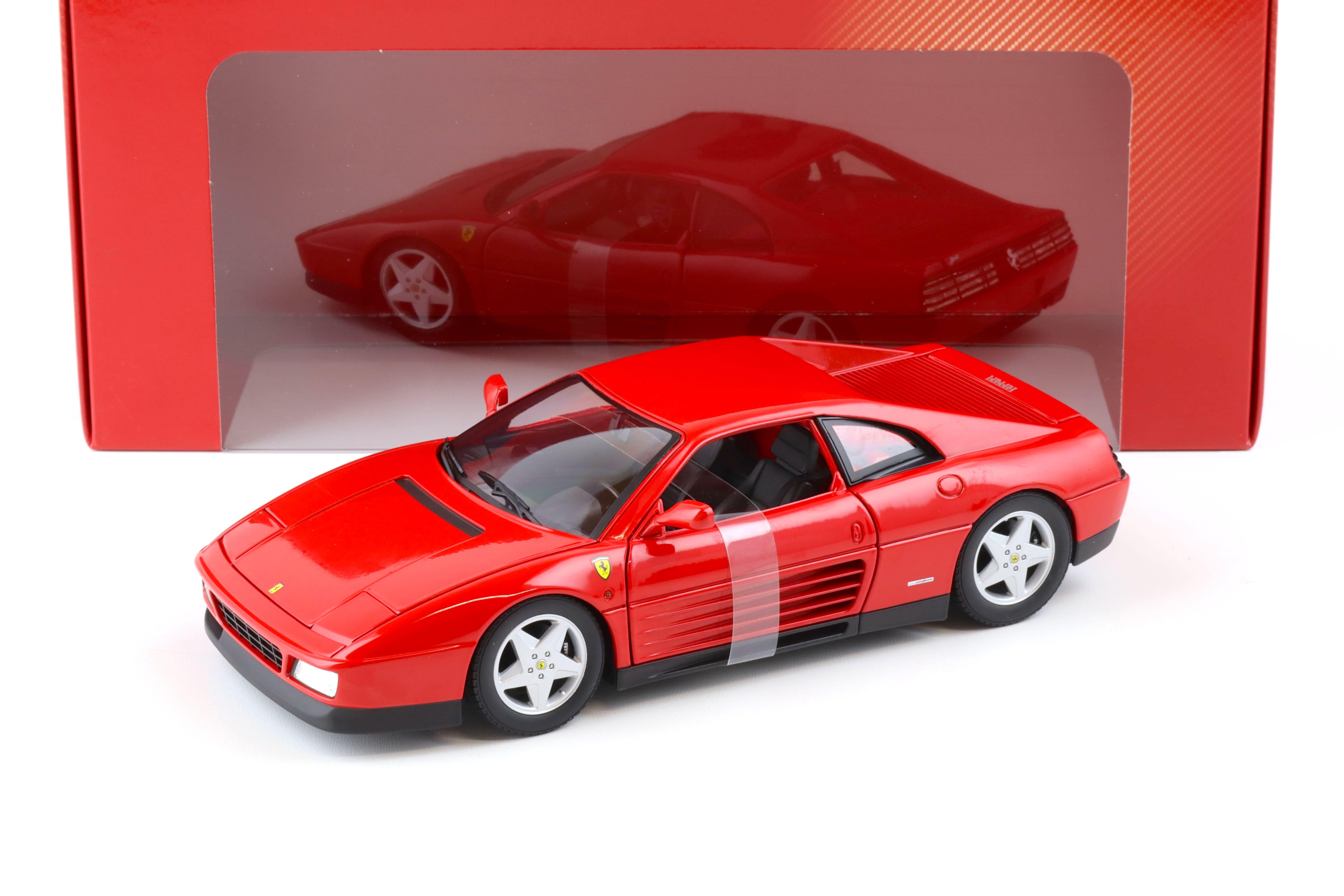 1:18 Hot Wheels Ferrari 348 TB Coupe 1989 red X5532