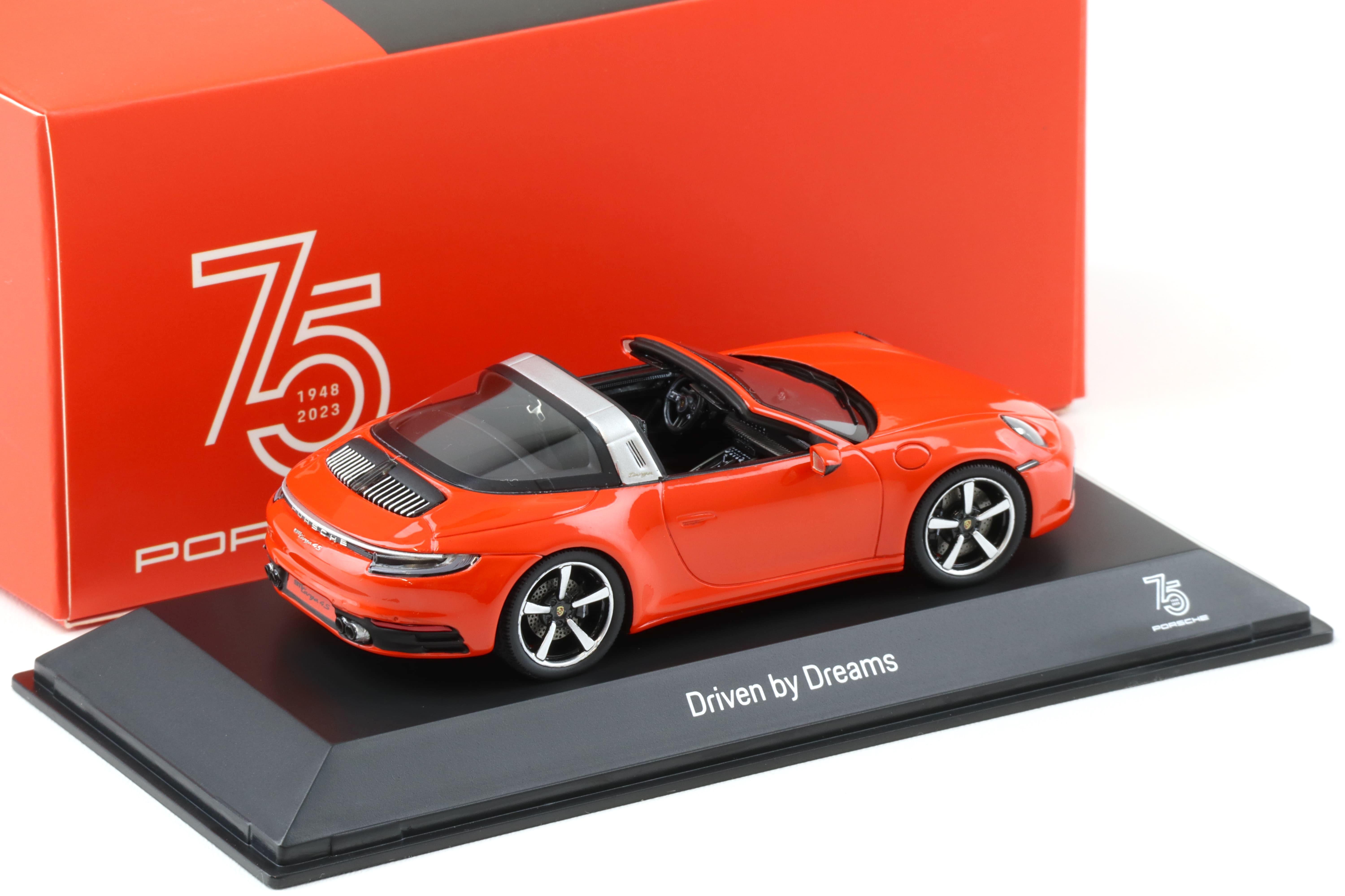 1:43 Spark Porsche 911 992 Targa 4S Lava orange/ black WAP DEALER